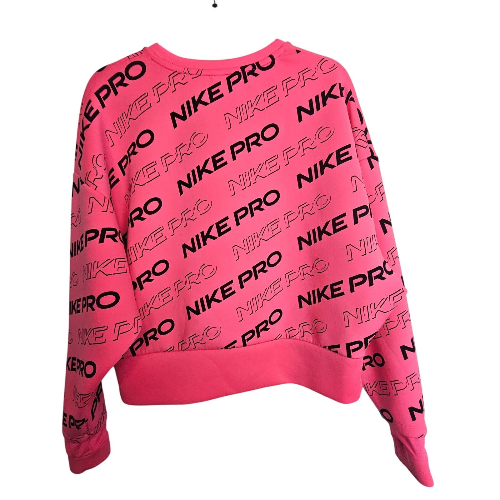 Nike Nike Pro All Over Print Logo Fleece Crewneck Sweatshirt Size S / US 4 / IT 40 - 7 Thumbnail