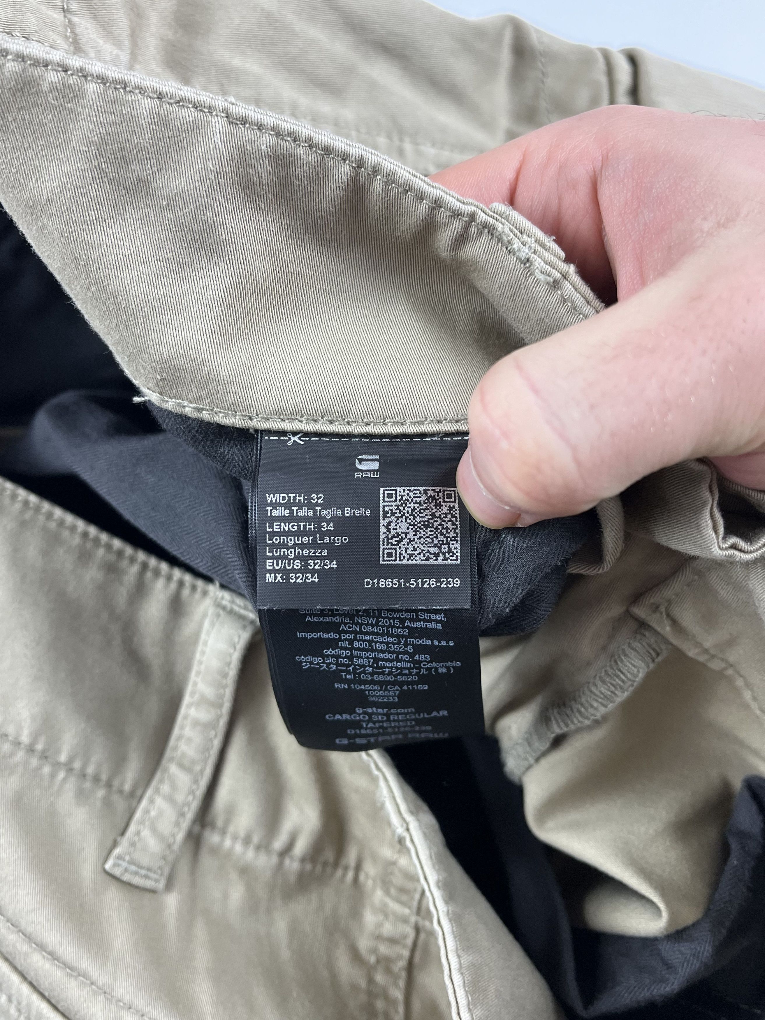 G-Star × Japanese Brand × Vintage Rare G Star Raw Rovic Zipper 3D Tapered Cargo Pants Size US 33 - 6 Thumbnail