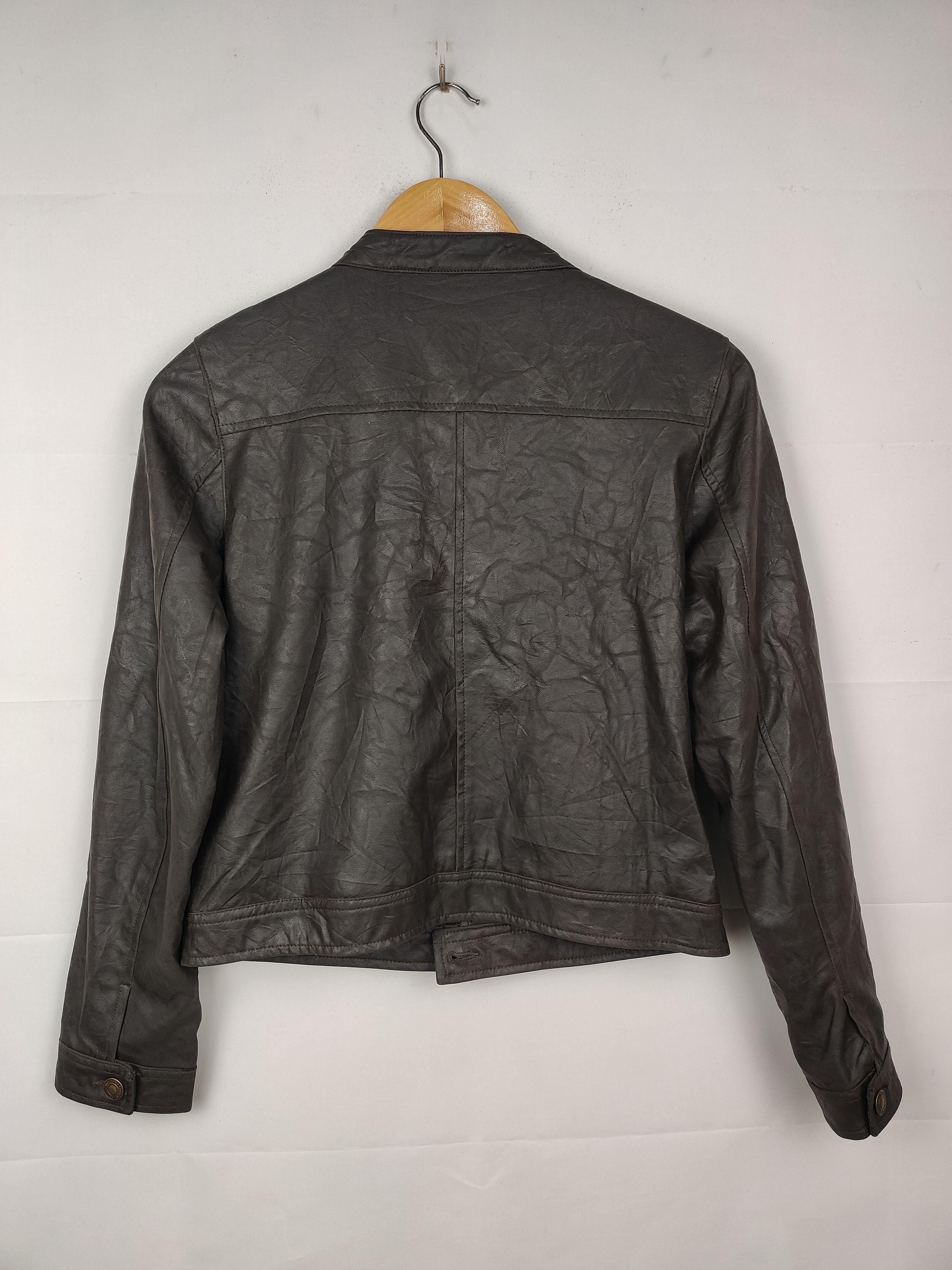 Japanese Brand Nacer Synthetic Leather Rider Jacket Size S / US 4 / IT 40 - 6 Thumbnail