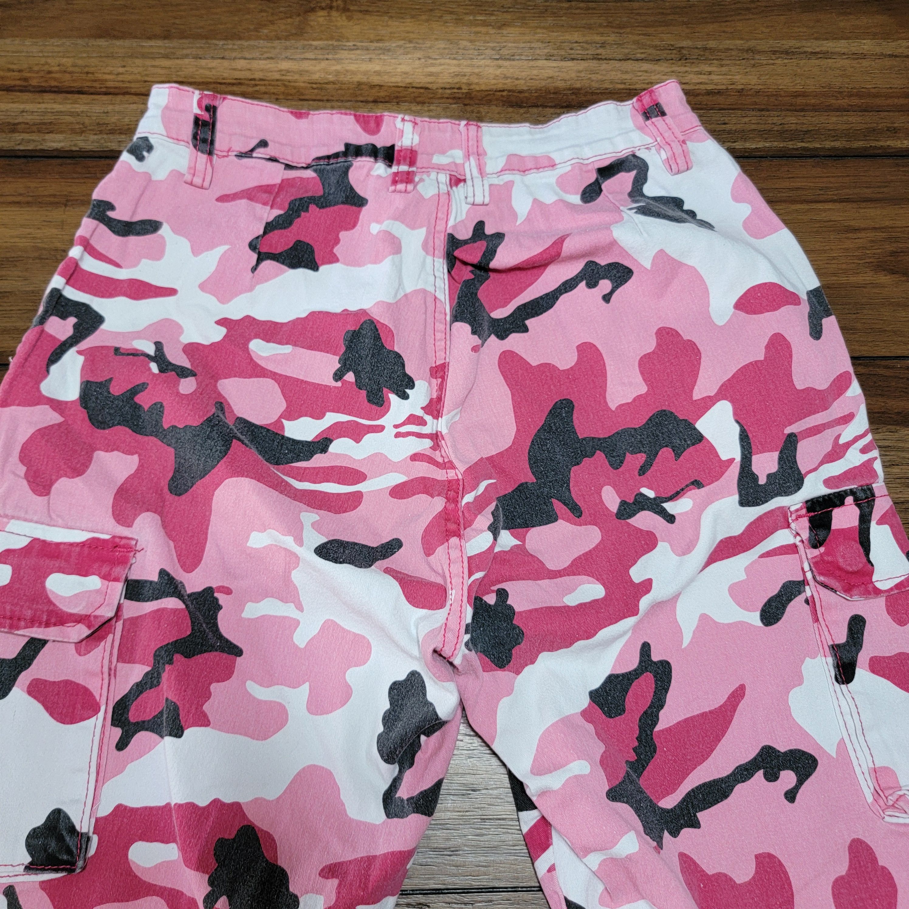 Other American Bazi Pink Camo Cargo Pants - Size Large Size 28" / US 6 / IT 42 - 5 Thumbnail