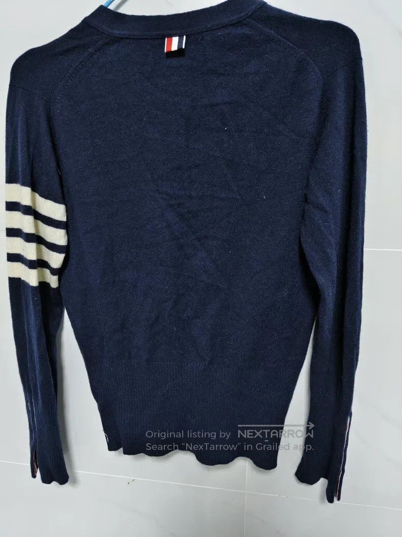 Thom Browne Thom Browne Navy Blue Cashmere Cardigan Size US XS / EU 42 / 0 - 3 Thumbnail