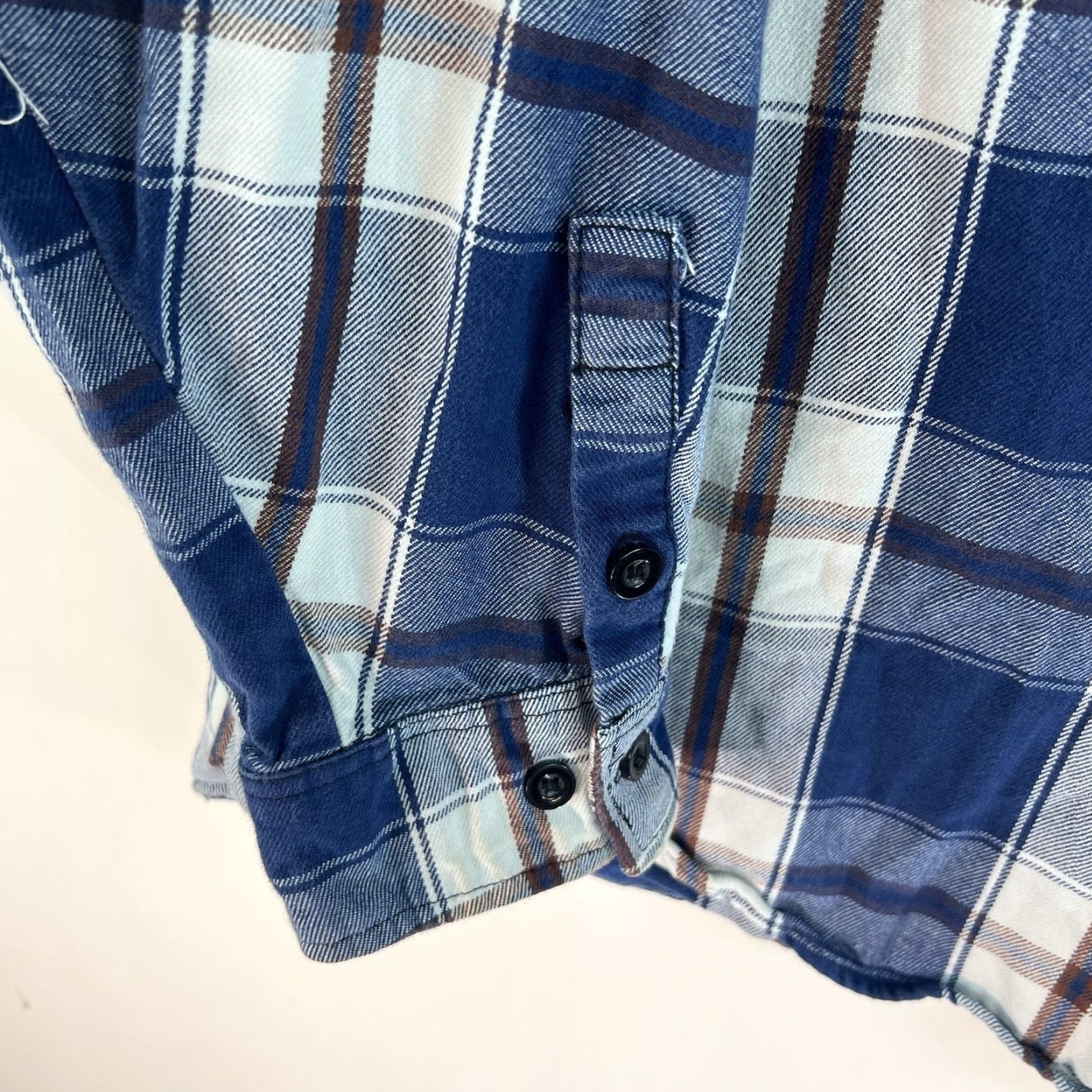 Vintage Hot Leathers Plaid Flannel Button-Up Shirt 2XL Blue Casual Workwear Mens Size US XXL / EU 58 / 5 - 4 Thumbnail