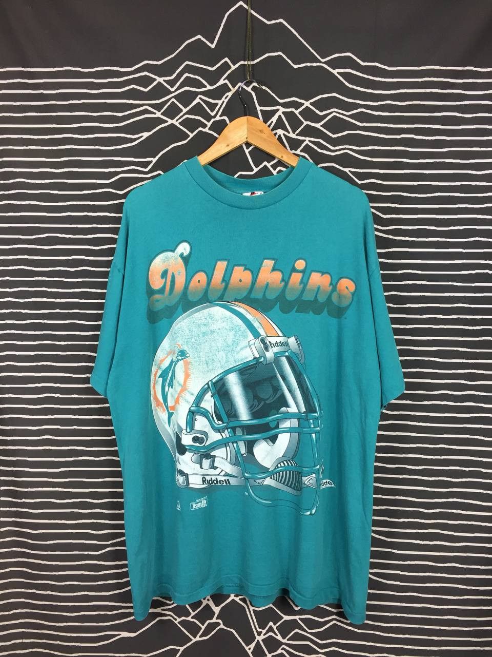 NFL Vtg 1994 Riddell Miami Dolphins NFL American Sports Tee Size US XXL / EU 58 / 5 - 2 Thumbnail