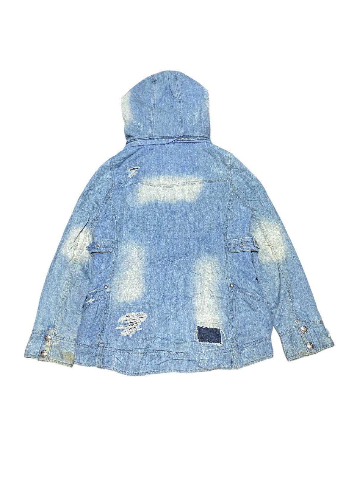 14th Addiction × If Six Was Nine × Japanese Brand Distressed Black Denim Jacket Size US M / EU 48-50 / 2 - 2 Thumbnail