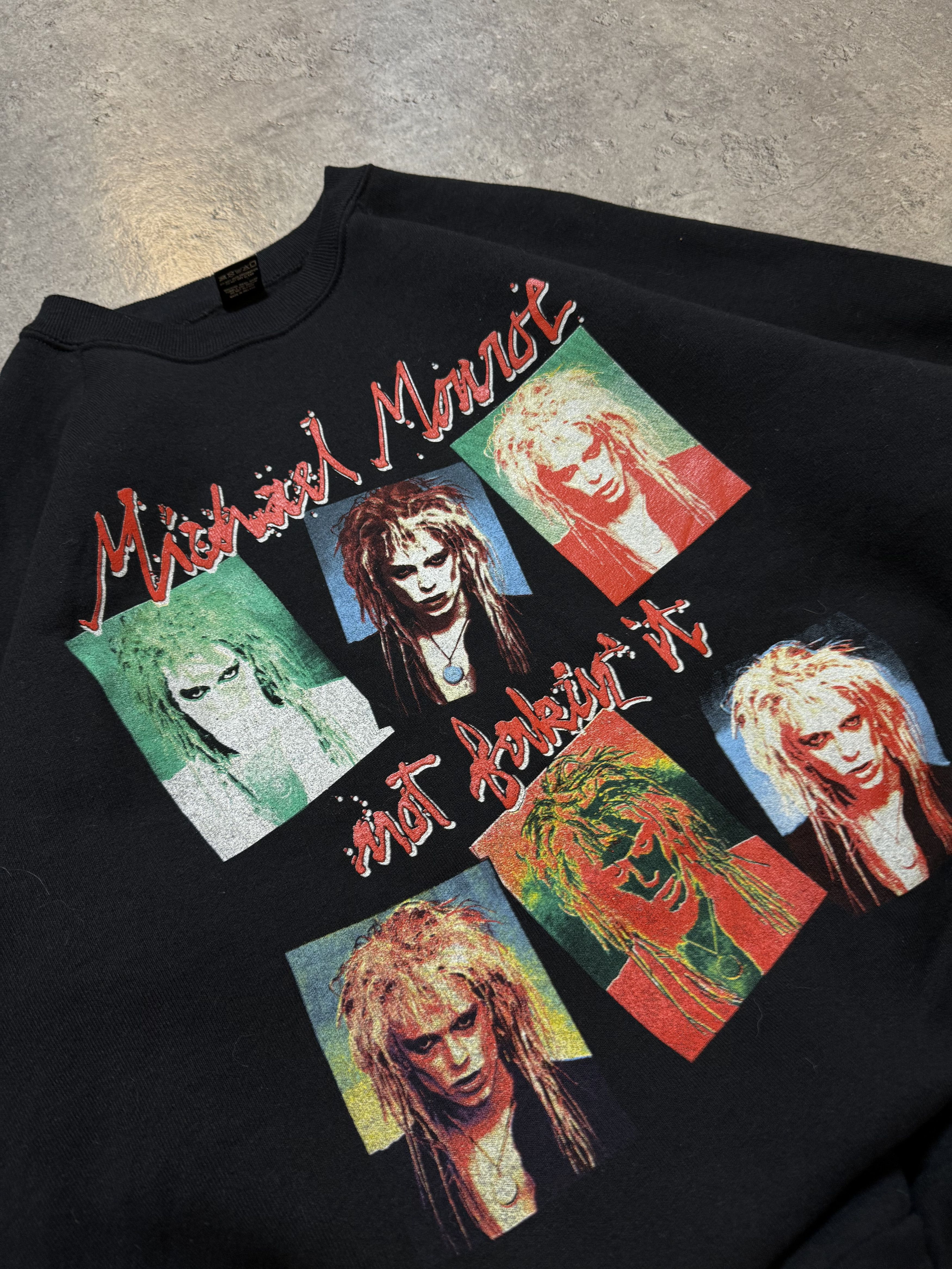 Michael Monroe Tシャツ - NOT FAKIN' IT Vintage 90 Michael Monroe Not Fakin It Tour T-Shirt | Defunkd