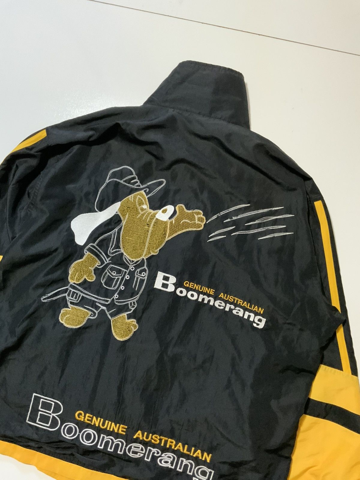 Vintage Vintage 90s Australian Boomerang Dog Windbreaker Zip Jacket Size US L / EU 52-54 / 3 - 4 Thumbnail