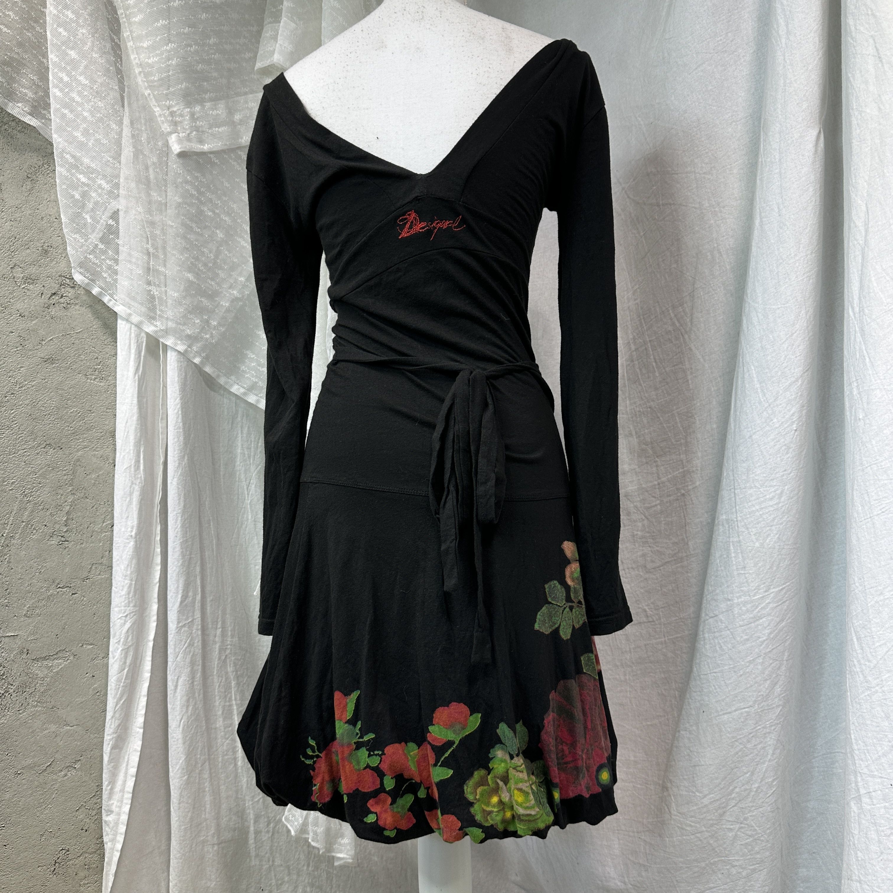 Desigual Vintage Avant Garde Grunge Desigual Midi Bubble Dress Y2K Size S / US 4 / IT 40 - 3 Thumbnail