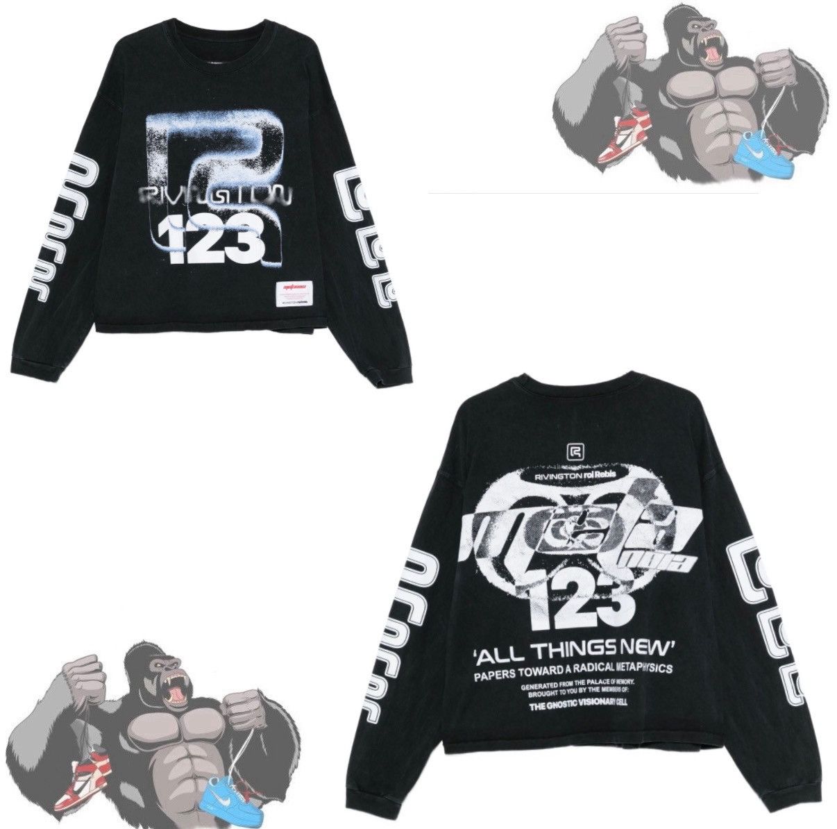 RRR-123 RIVINGTON roi Rebis Uso Gymnostic Long-Sleeve Vintage