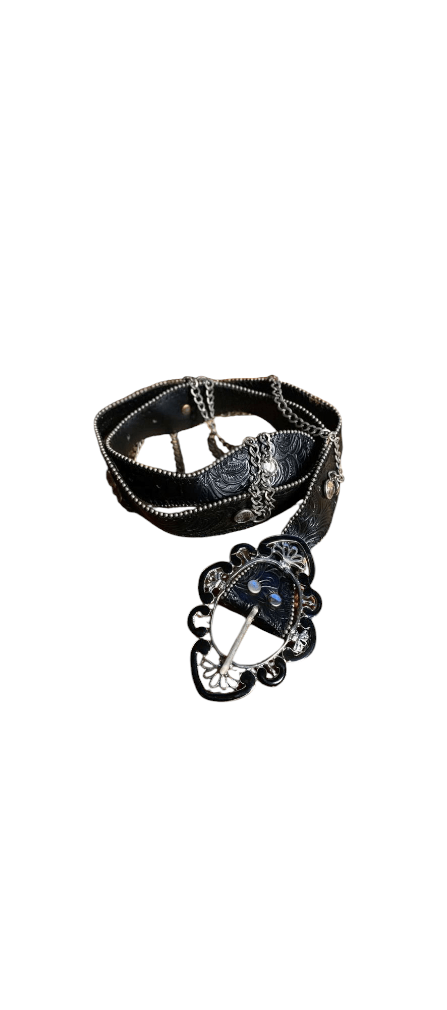 If Six Was Nine × Japanese Brand × Le Grande Bleu (L.G.B.) Japanese vintage studed Y2k leather belt Size ONE SIZE - 1 Thumbnail