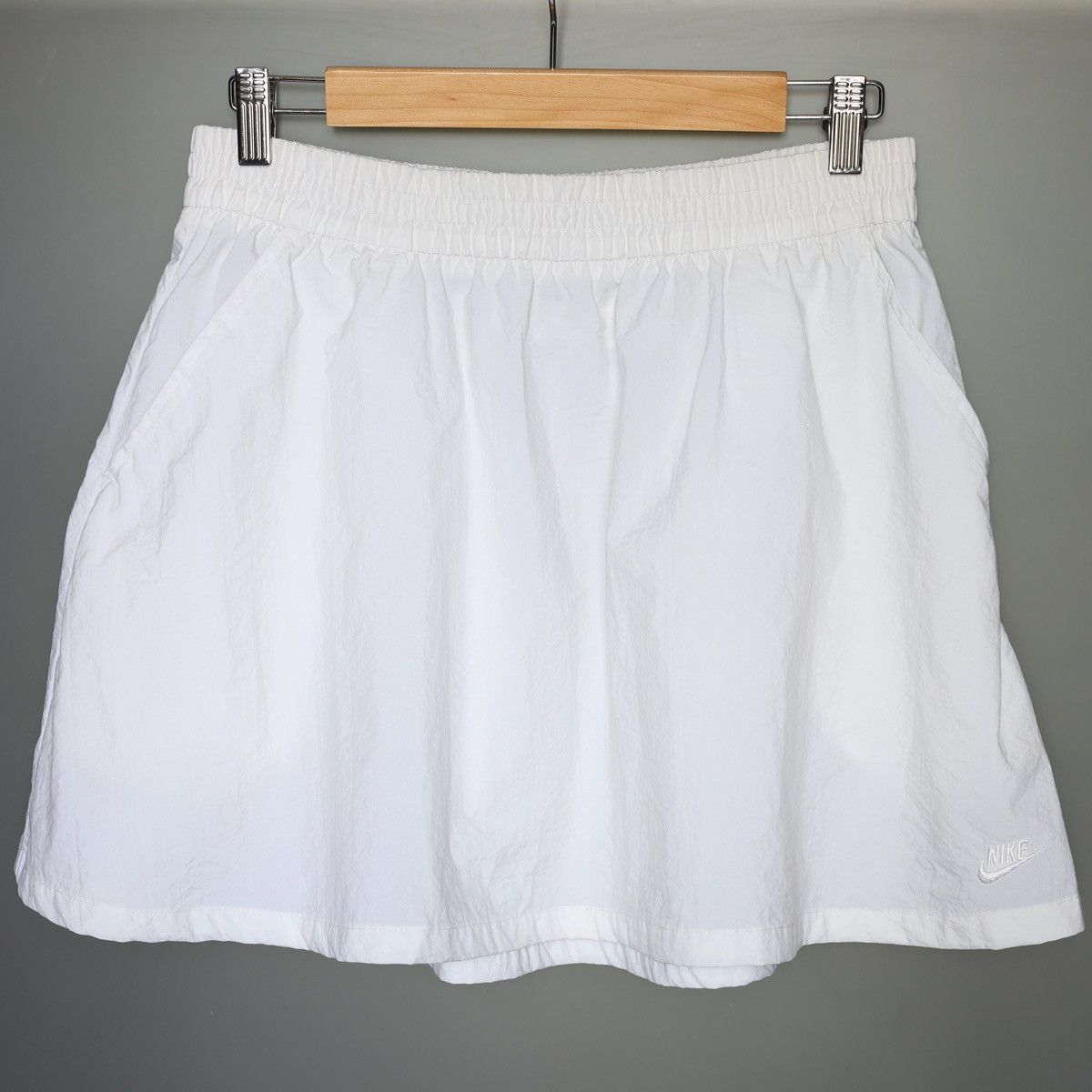 Nike Nike Vintage Tennis Court Nylon White Sport Skirt Size 36" / US 14 / IT 50 - 1 Thumbnail