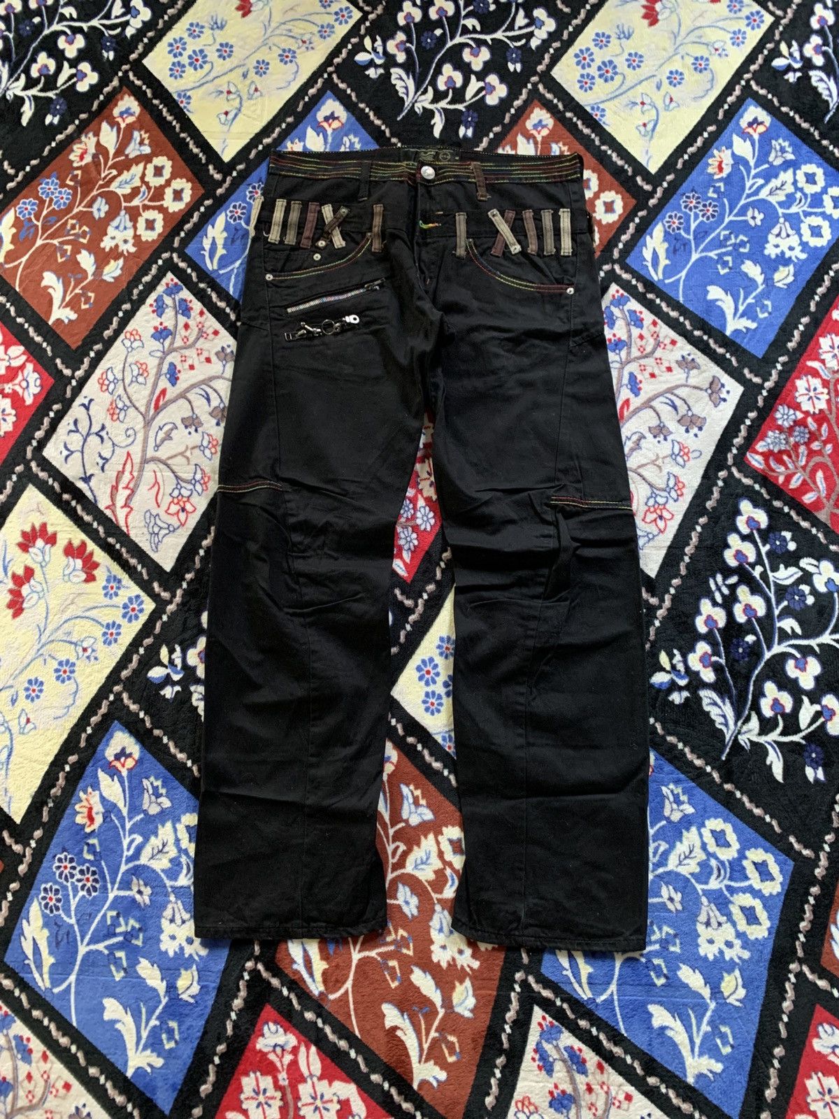 If Six Was Nine Breathmint Double Waist Pants Gothic Punk Style Size US 32 / EU 48 - 1 Thumbnail