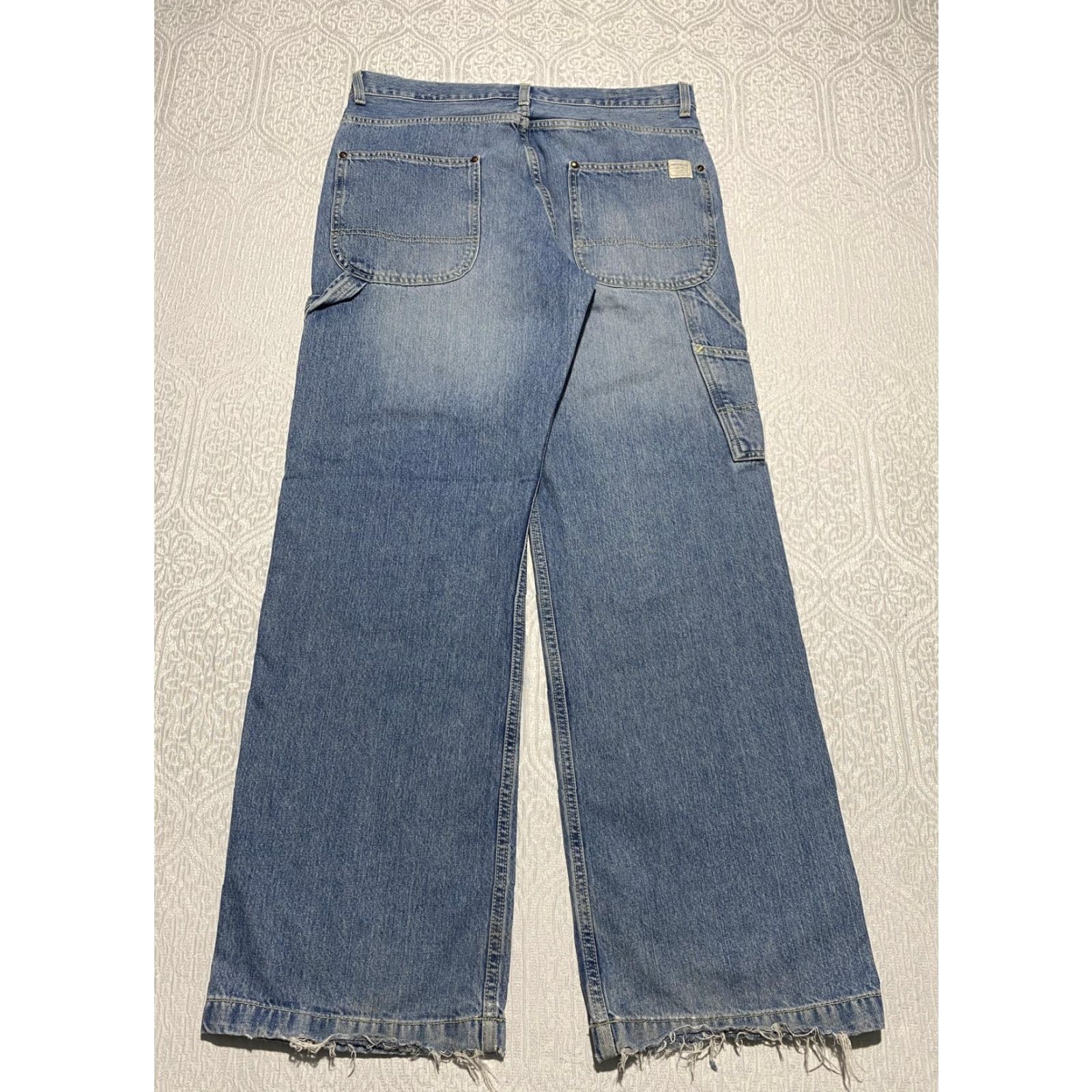 American Eagle Outfitters VINTAGE American Eagle Jeans Mens 32x32 Blue Relaxed Fit Carpenter Denim Pants Size US 32 / EU 48 - 2 Thumbnail