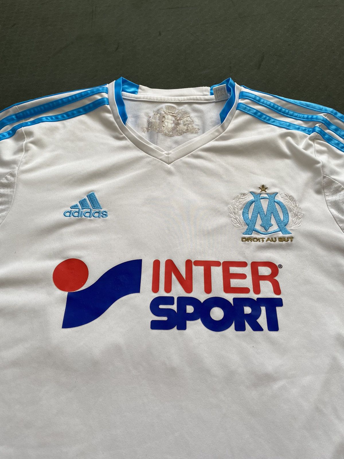 Adidas OLYMPIQUE MARSEILLE 2013/2014 HOME JERSEY #28 VALBUENA Size US M / EU 48-50 / 2 - 3 Thumbnail