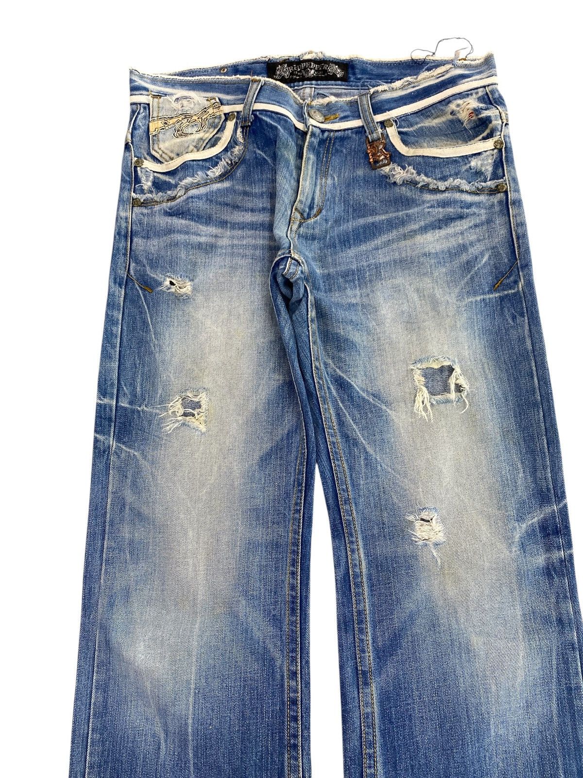 Japanese Brand Japanese Brand Redpepper Faded Wash Distressed Style Size US 35 - 2 Thumbnail