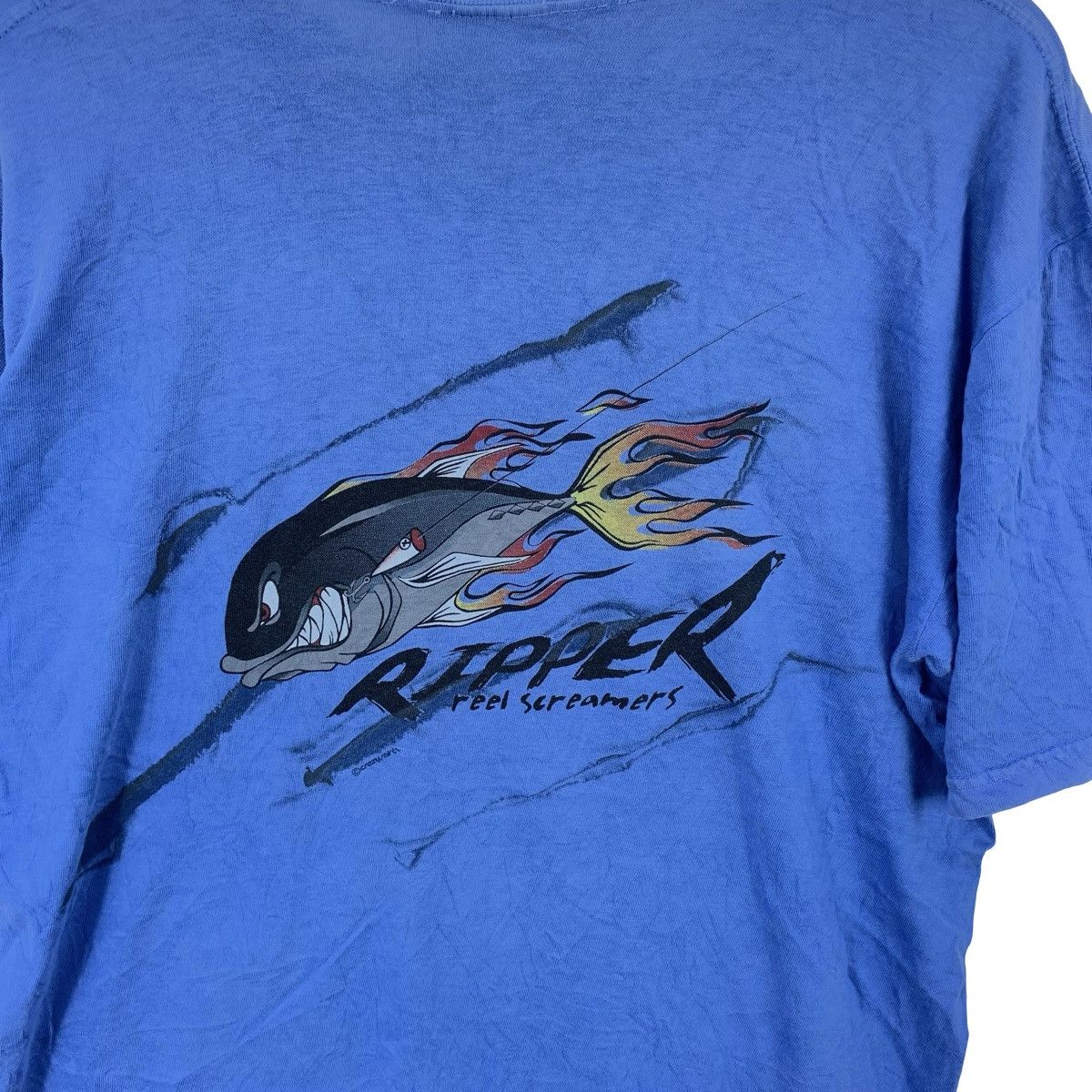 Vintage Vintage CRAZY SHIRT Hawaii Ripper Reel Screamers Tee Shirt Size US M / EU 48-50 / 2 - 8 Thumbnail
