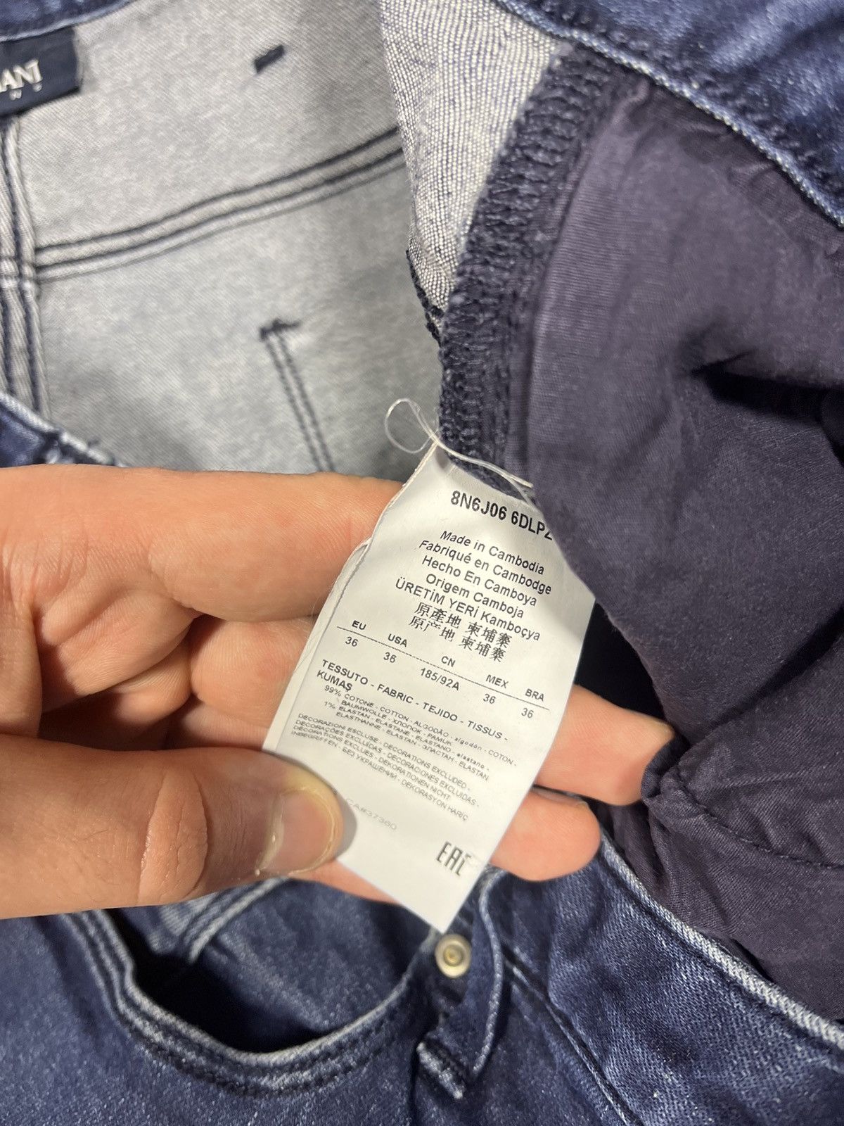 Armani Armani Jeans Metal Logo Jeans Denim Vintage Streetwear Y2K Size US 36 / EU 52 - 10 Thumbnail