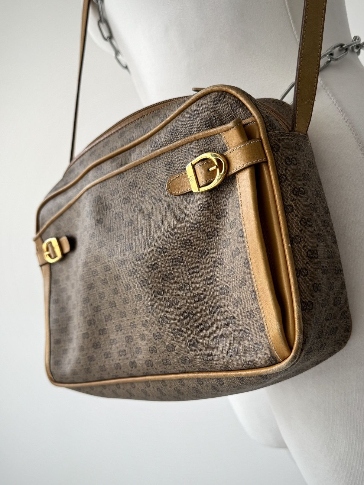 Gucci Vintage Gucci Micro GG Supreme PVC Shoulder Bag Size ONE SIZE - 3 Thumbnail