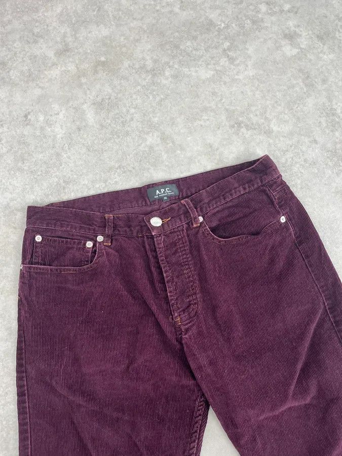A.P.C. A.P.C. Purple Corduroy Slim Pants Size 26" / US 2 / IT 38 - 5 Thumbnail