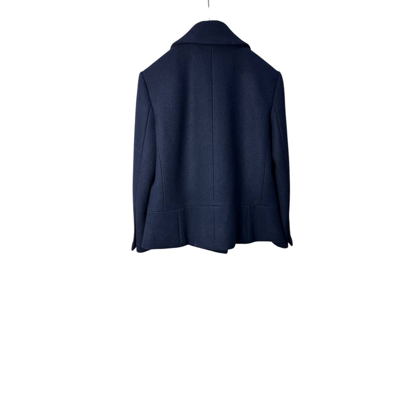 Chanel Chanel Navy Blue Wool Double-Breasted Peacoat Sz.38 Size S / US 4 / IT 40 - 3 Thumbnail