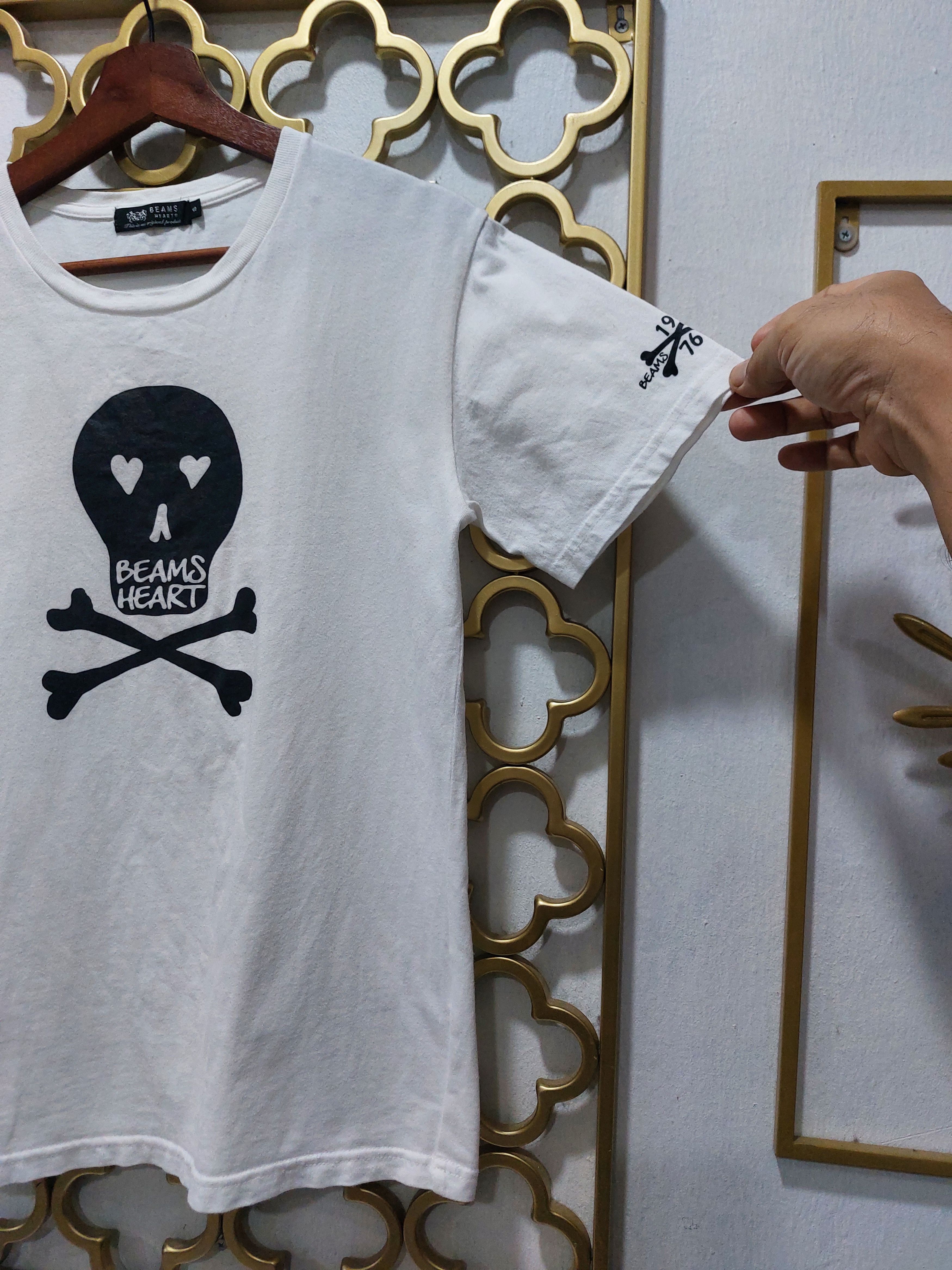 Beams Plus × Japanese Brand BEAMS HEARTS SKULL TEE Size US S / EU 44-46 / 1 - 9 Thumbnail