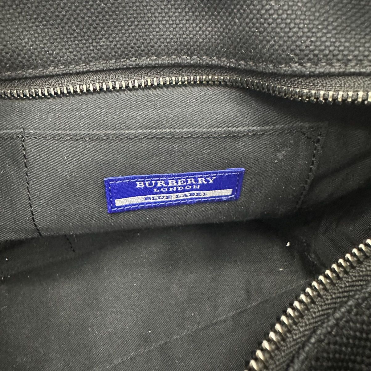 Burberry AUTHENTIC BURBERRY BLUE LABEL BLACK CANVAS SHOULDER TOTE BAG Size ONE SIZE - 12 Thumbnail