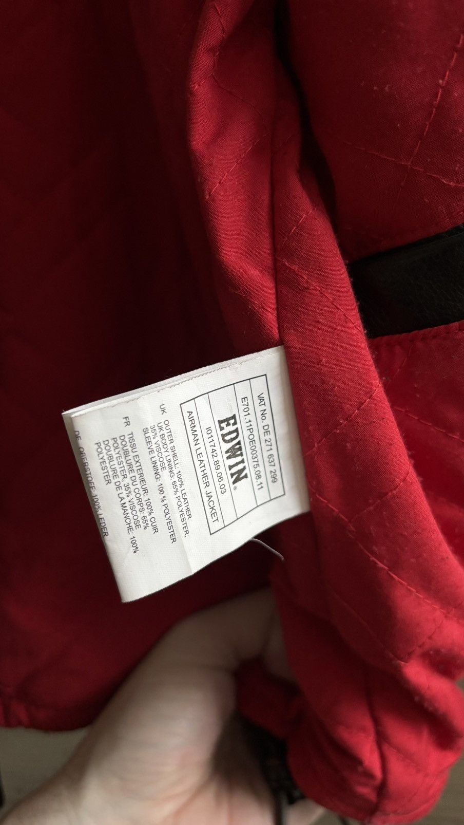 Edwin x Jofama Airman Leather Jacket