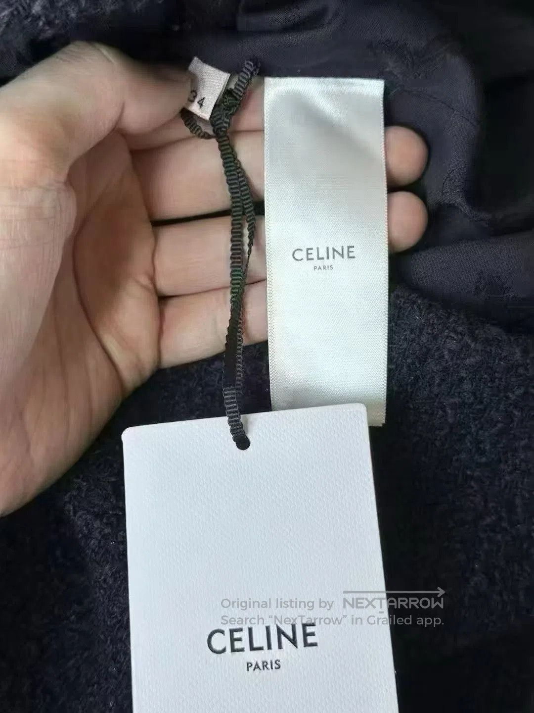 Celine Celine Double-Breasted Tweed Coat. Size XXS / US 00 / IT 34 - 4 Thumbnail
