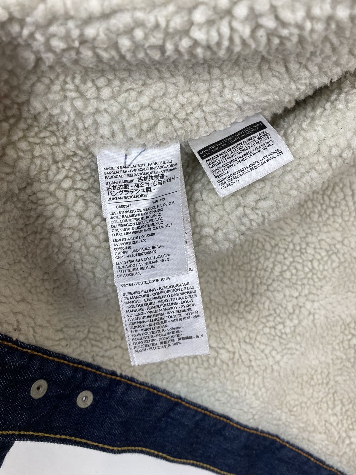 Levi's Levi's Denim Sherpa Lined Jacket Men’s Size X-LARGE Blue Top Size US XL / EU 56 / 4 - 11 Thumbnail