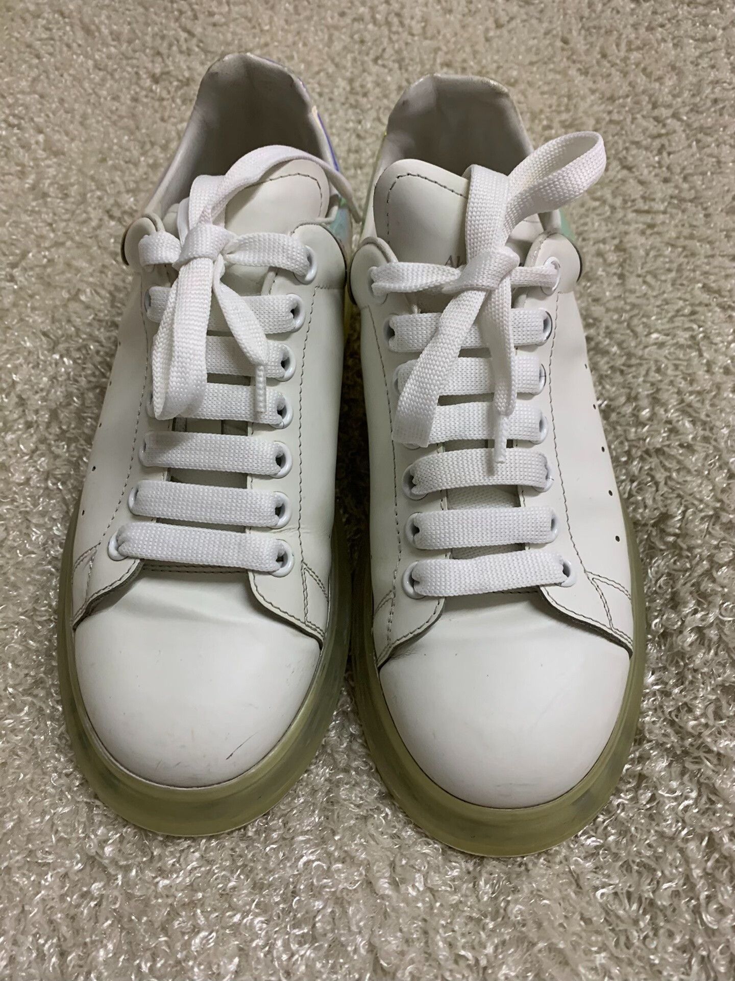 Alexander McQueen Alexander McQueen Men's White Sneakers Size US 6 / EU 39 - 1 Thumbnail