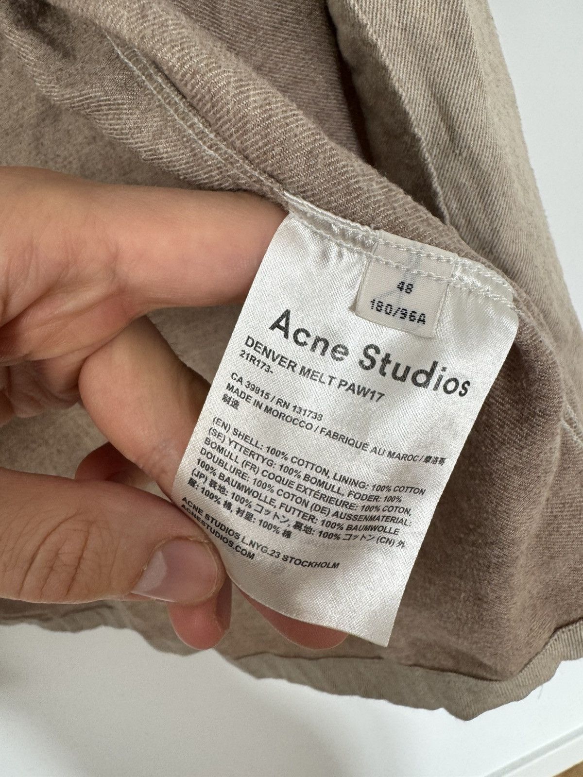 Acne Studios AW17 Acne Studios Denver Melt Button Up Shirt Designer Size US M / EU 48-50 / 2 - 6 Thumbnail