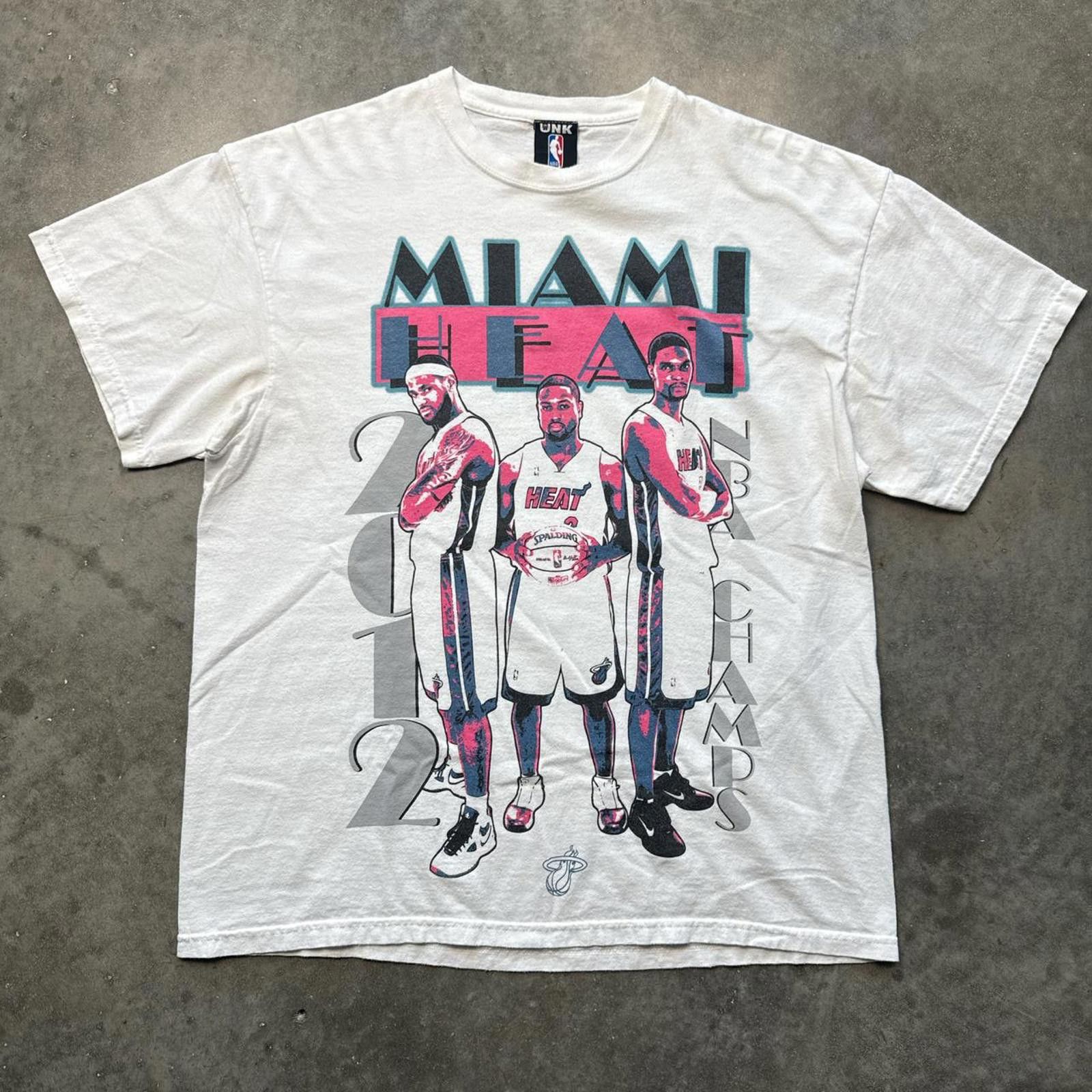 Miami Vice The Big Three 2012 Champions NBA Graphic T-Shirt