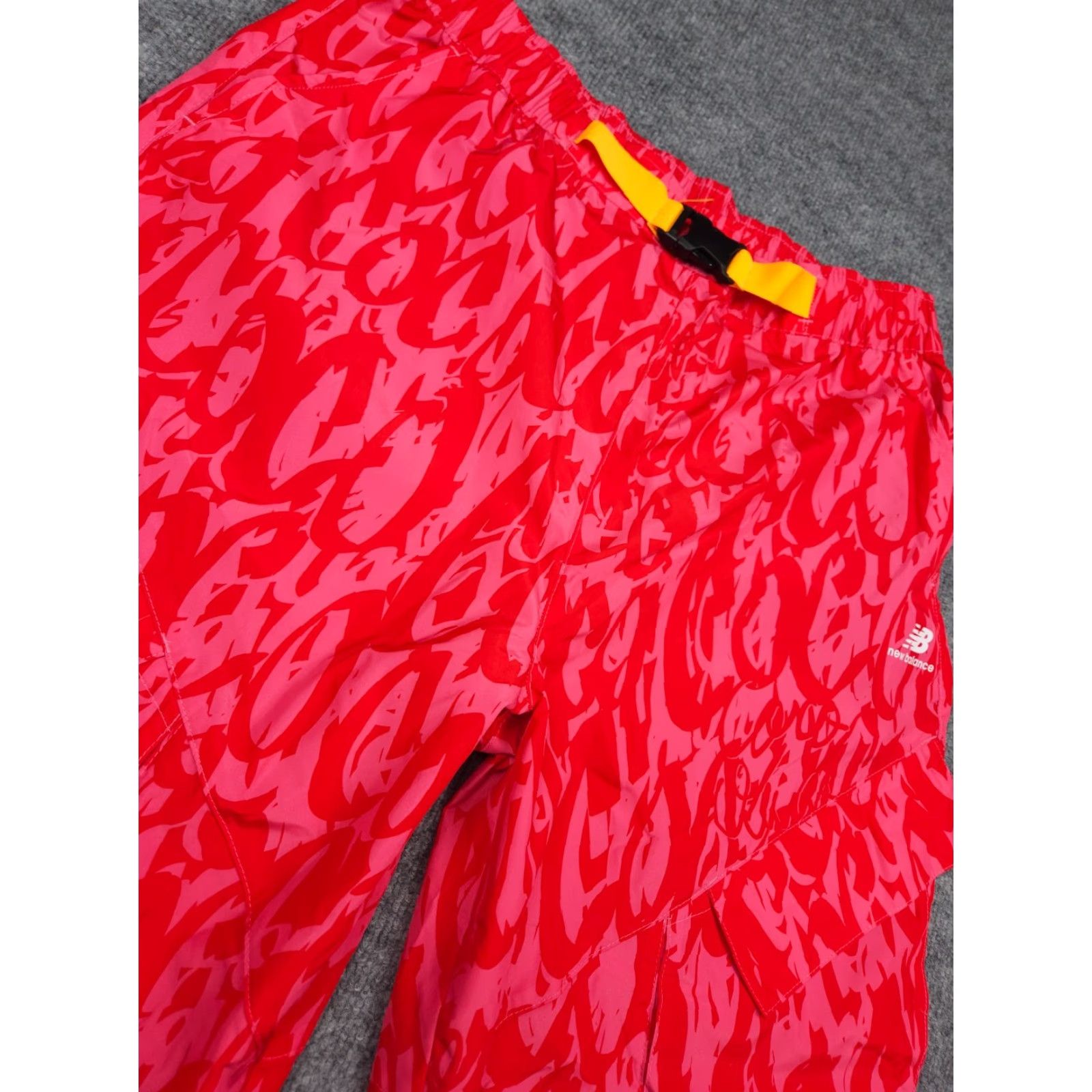 New Balance New Balance x Coco Gauff Pants Joggers Belted Pink AOP Graphic Womens Large L Regular 30" Inseam Spring Yoga Activewear Size 30" / US 8 / IT 44 - 3 Thumbnail