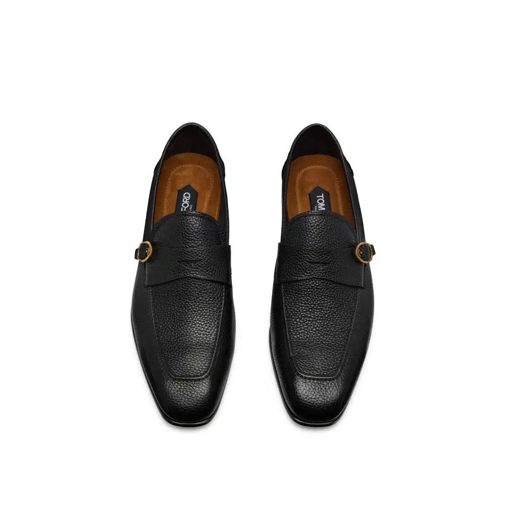 Tom Ford o1loc1c0326 J1497 Size: 12 TF / Grain Dover Buckle Loafers Size US 12 / EU 45 - 2 Thumbnail