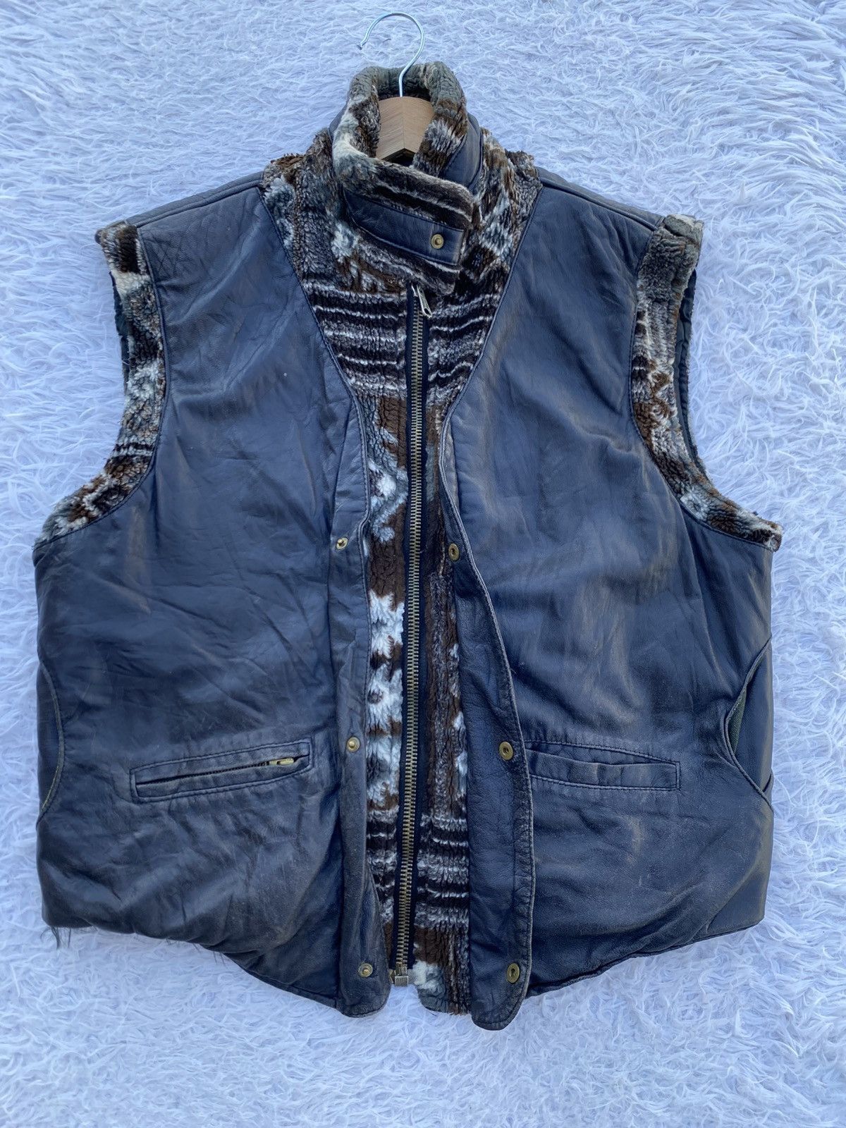 Vera Pelle Rare Vintage Vera Pelle Italian Designers Vest Leather Size US M / EU 48-50 / 2 - 4 Thumbnail