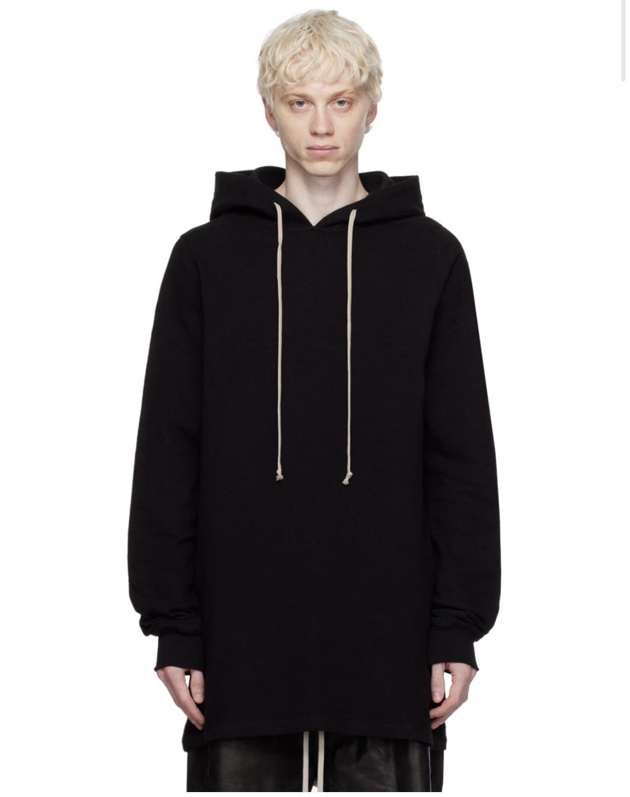 Rick Owens Rick Owens Black Drawstring Hoodie Size US L / EU 52-54 / 3 - 1 Thumbnail