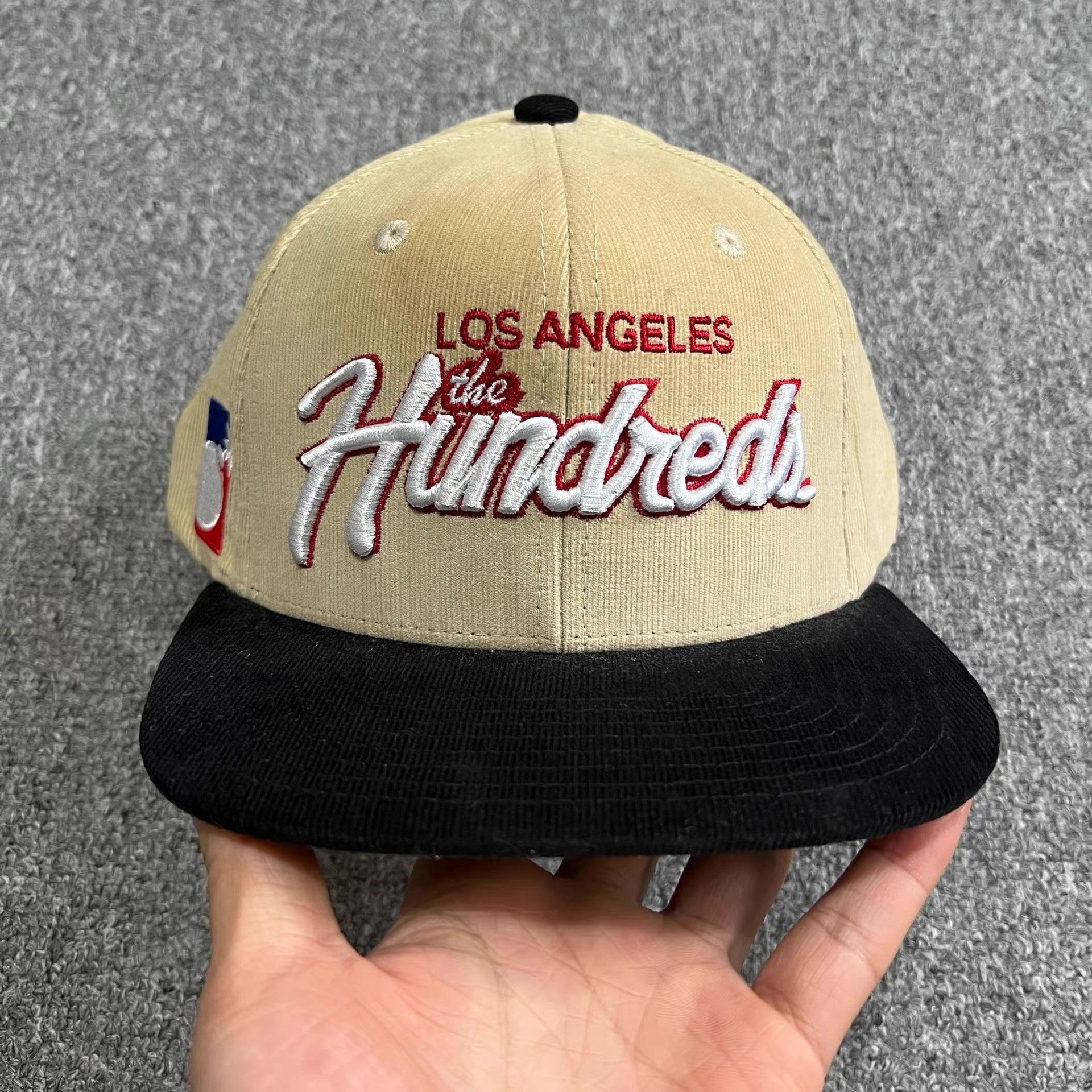 The Hundreds The Hundreds Bomb Embroidered Corduroy Baseball Cap Q7 Size ONE SIZE - 1 Thumbnail