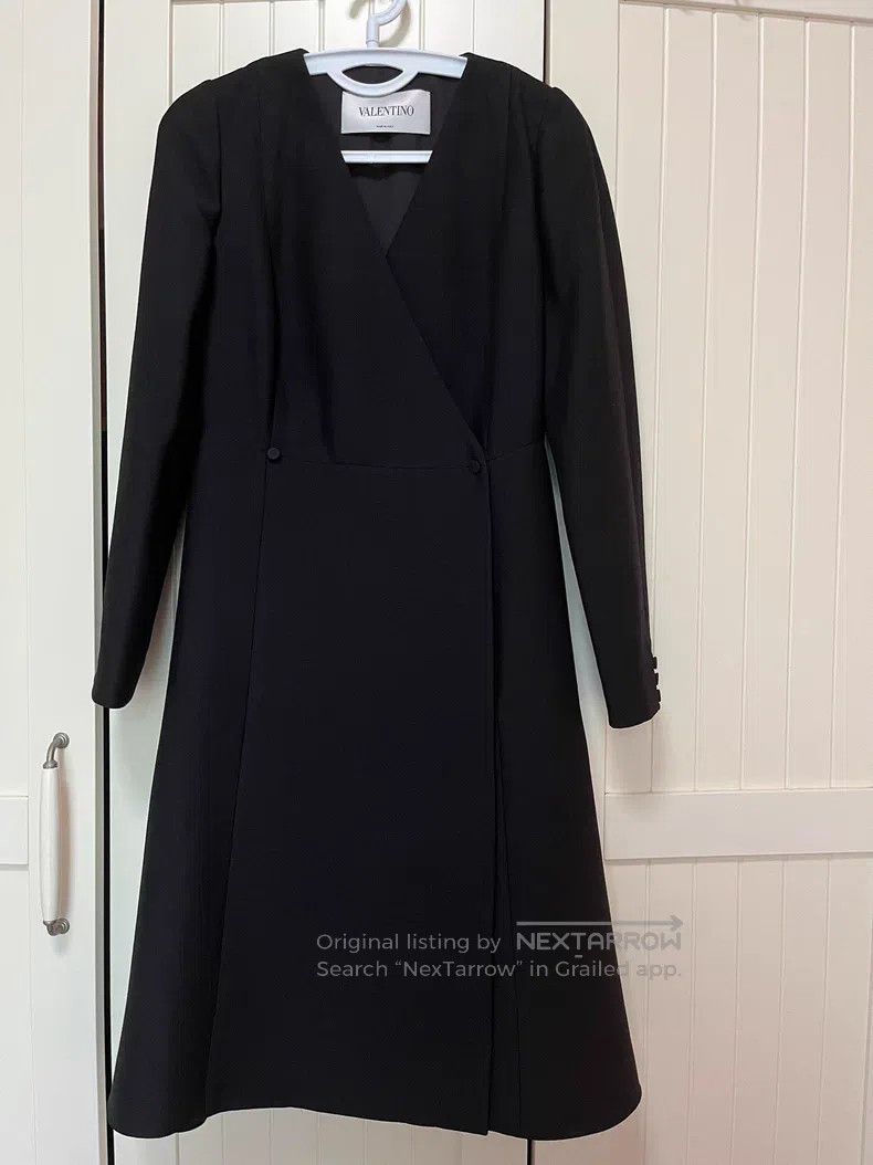 Other Valentino Double-breasted waist with a large swing silk wo Size M / US 6-8 / IT 42-44 - 2 Thumbnail