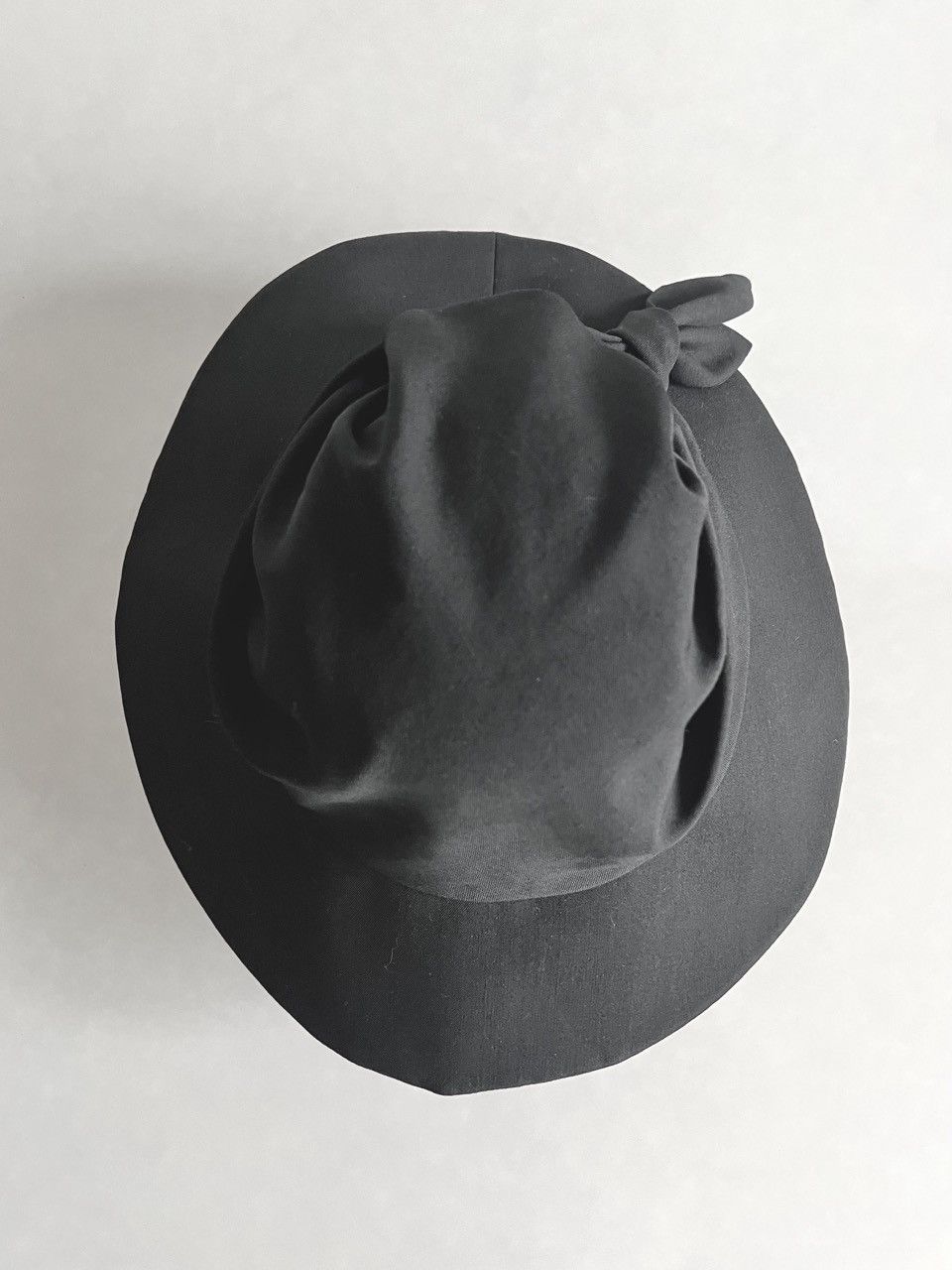 Yohji Yamamoto Yohji Yamamoto Y's - W/Gabardine Scarf Wrapped Wide Brim Hat Size ONE SIZE - 6 Thumbnail