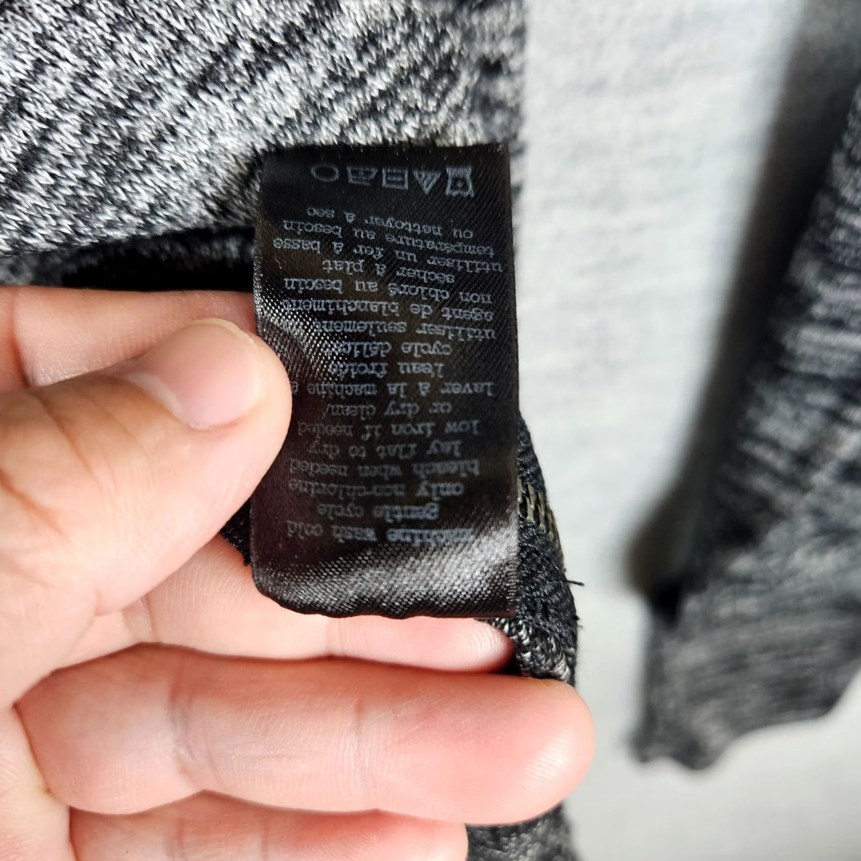 Rag & Bone rag & bone/jean Women's Heater Gray Stretch Knit Site Zipper Sweater XS Size XS / US 0-2 / IT 36-38 - 6 Thumbnail