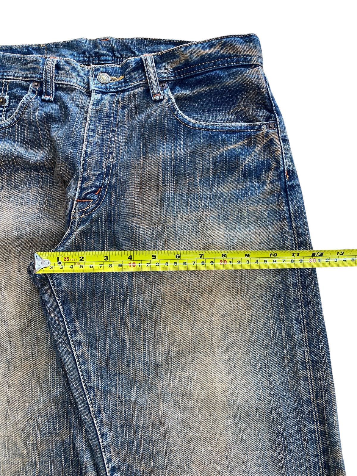 Japanese Brand Japanese Brand GLHEART Rusty Wash Loose Jeans Size US 31 - 11 Thumbnail