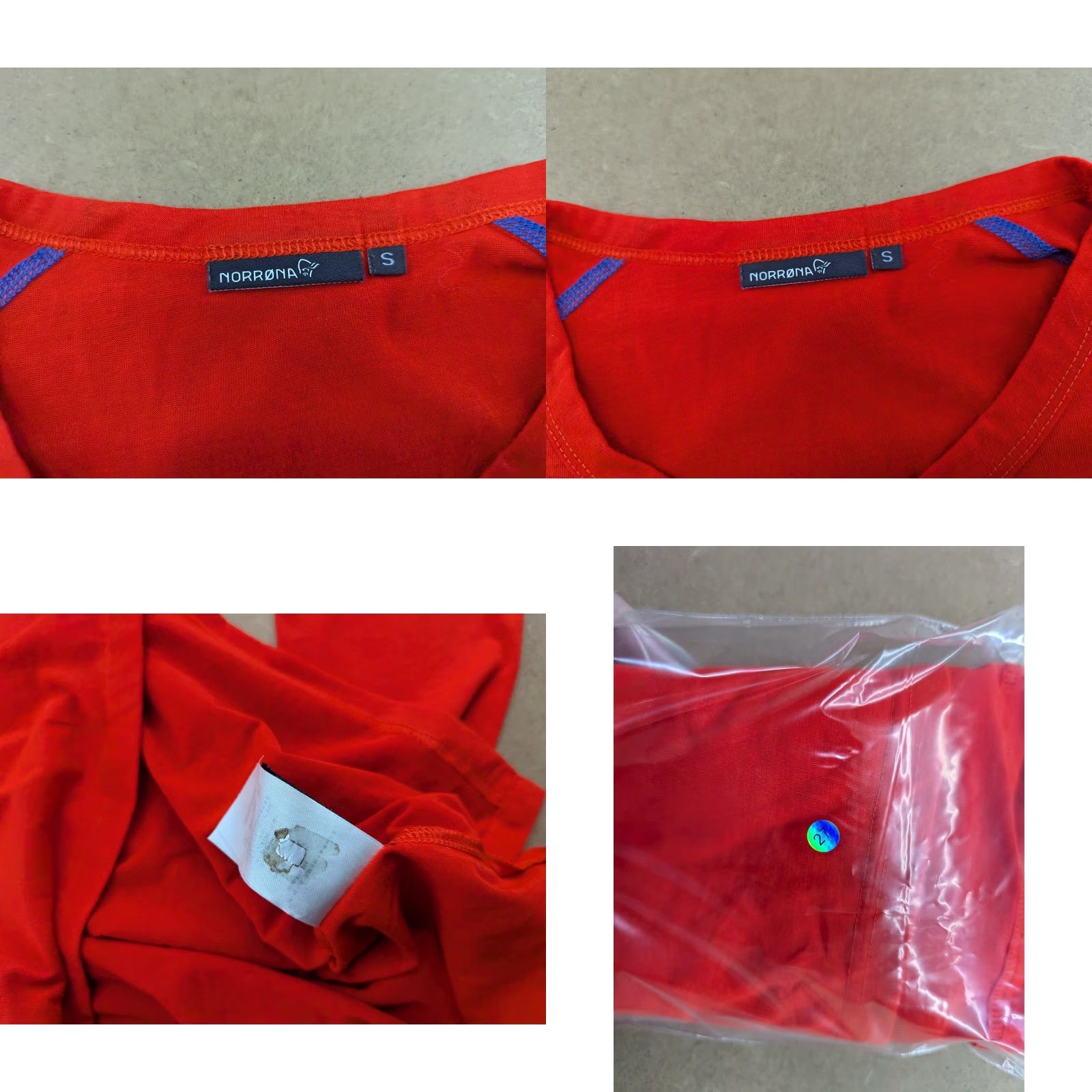 Vintage Norrona Falketind Long Sleeve Shirt Mens Small Pullover Outdoor Hiking Orange Solid Quick Dry Stretch Size US S / EU 44-46 / 1 - 8 Thumbnail
