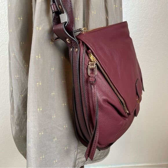 Other Kooba Leroy hobo crossbody handbag wildberry burgundy red NE Size ONE SIZE - 13 Thumbnail