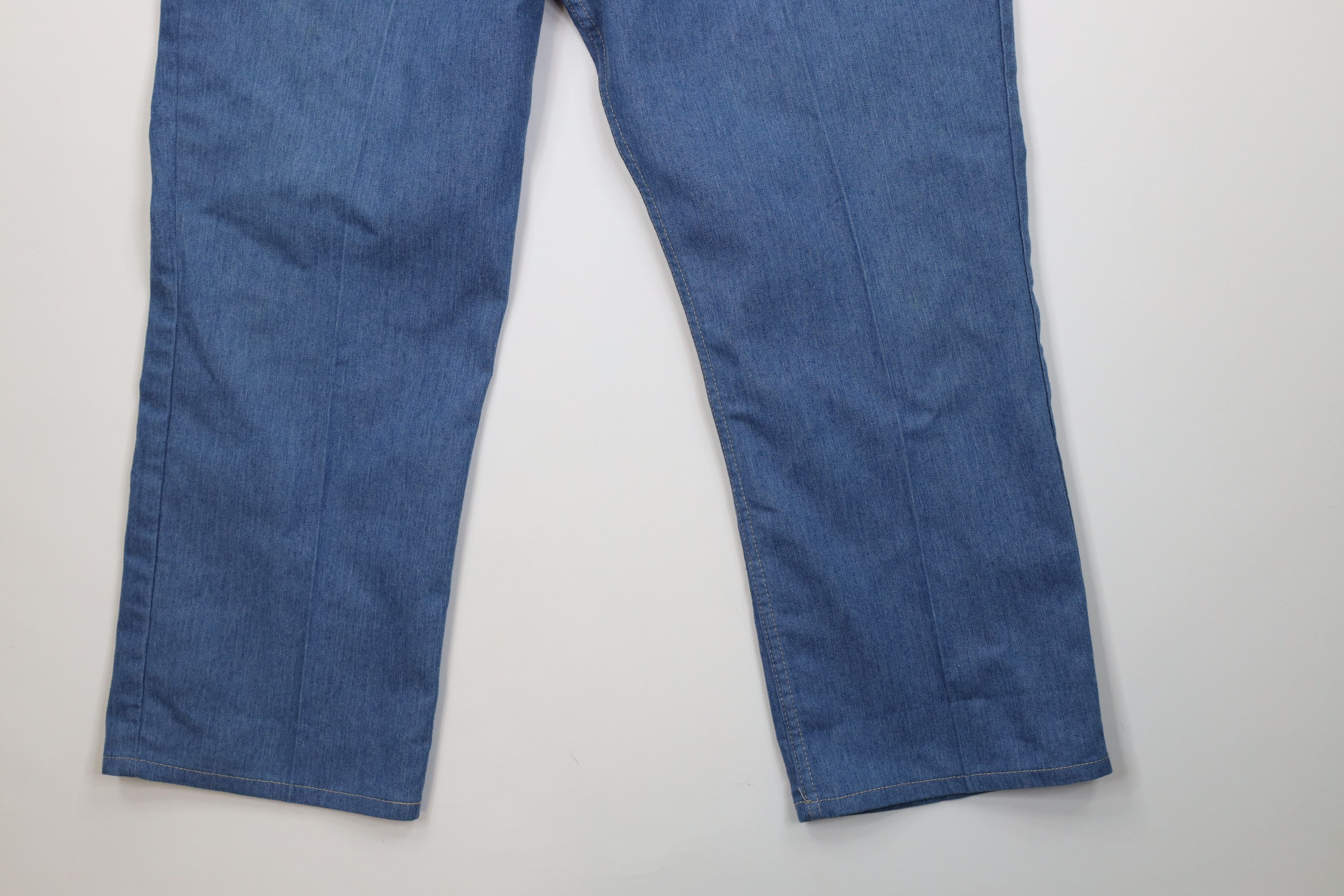 Vintage Vintage 90s Streetwear Flared Wide Leg Denim Jeans Blue Size US 42 / EU 58 - 5 Thumbnail