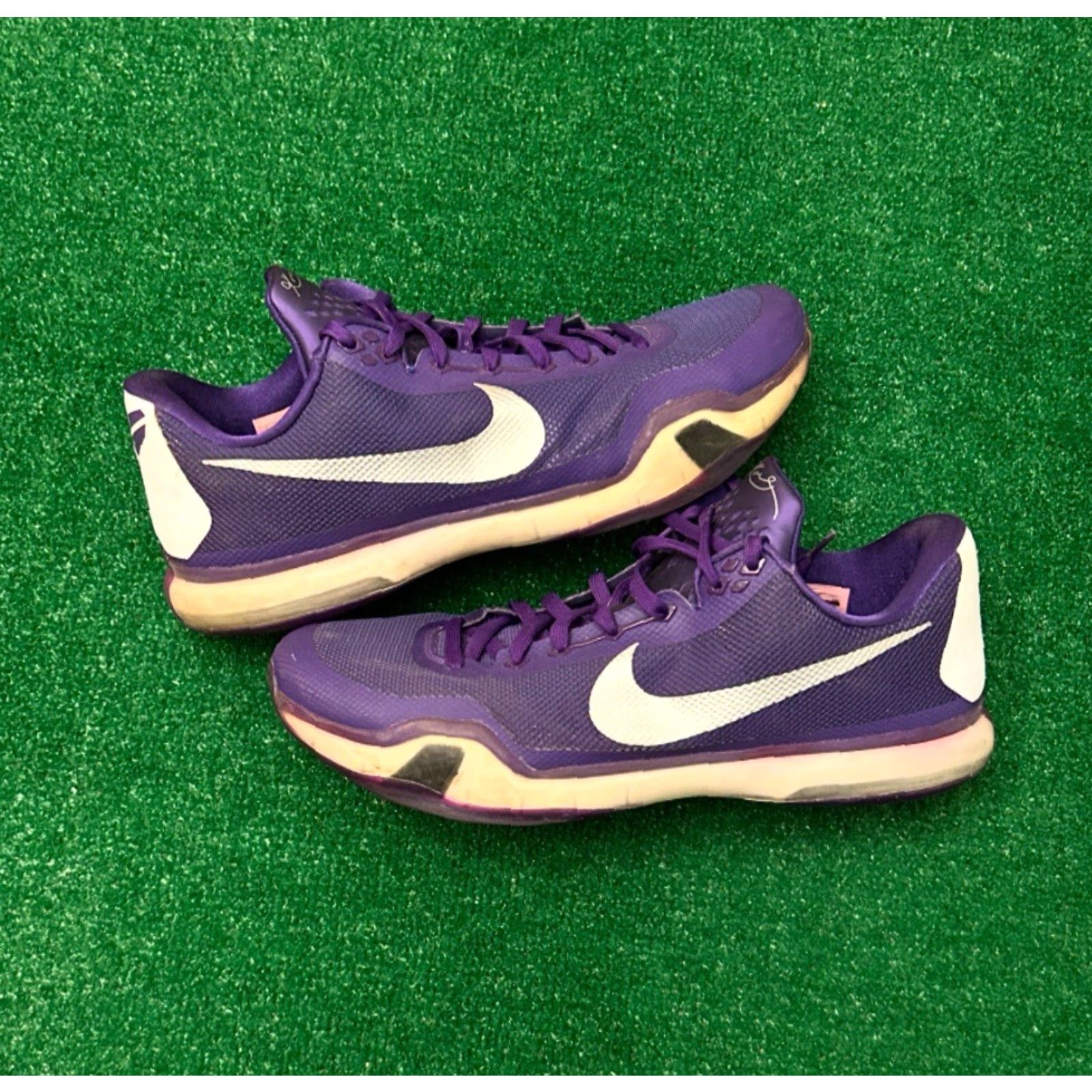 Nike VINTAGE Nike Kobe 10 TB Court Purple Moonwalker Mens Size 16 Purple 813030-501 Size US 15 / EU 48 - 2 Thumbnail