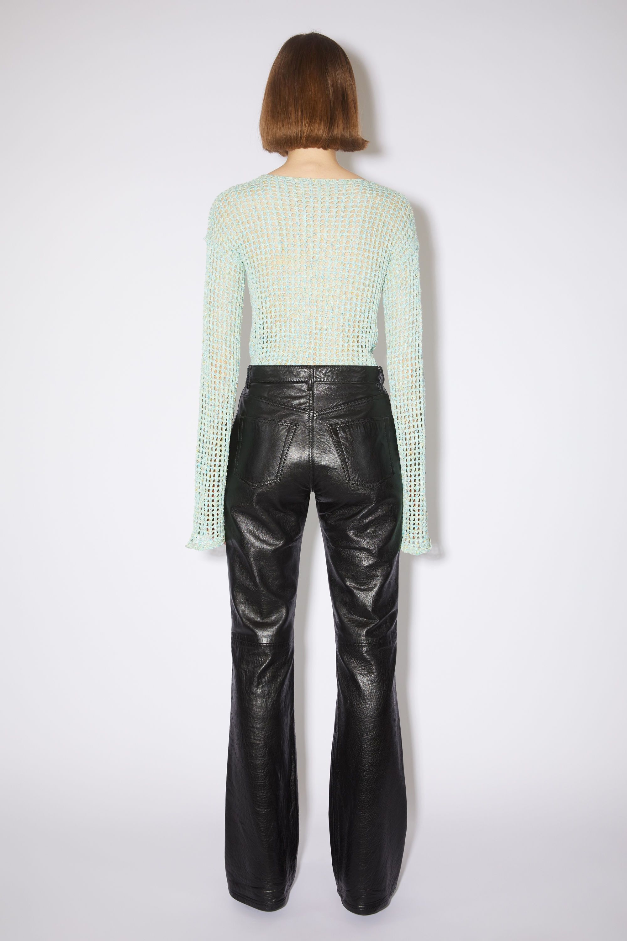 Acne Studios $1835 Acne Studios Paneled Leather Pants Size 27" / US 4 / IT 40 - 4 Thumbnail