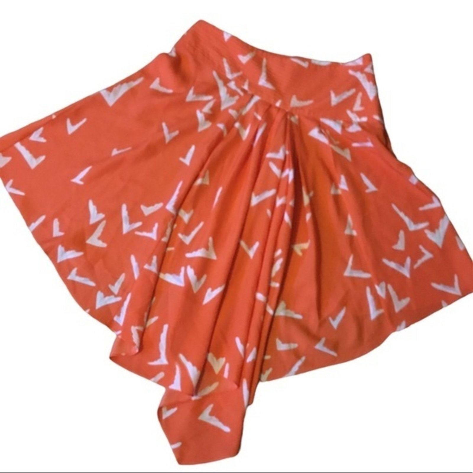 Anthropologie Anthropologie Leifsdottir Scattered Wings Asymmetrical Skirt Size 26" / US 2 / IT 38 - 1 Thumbnail