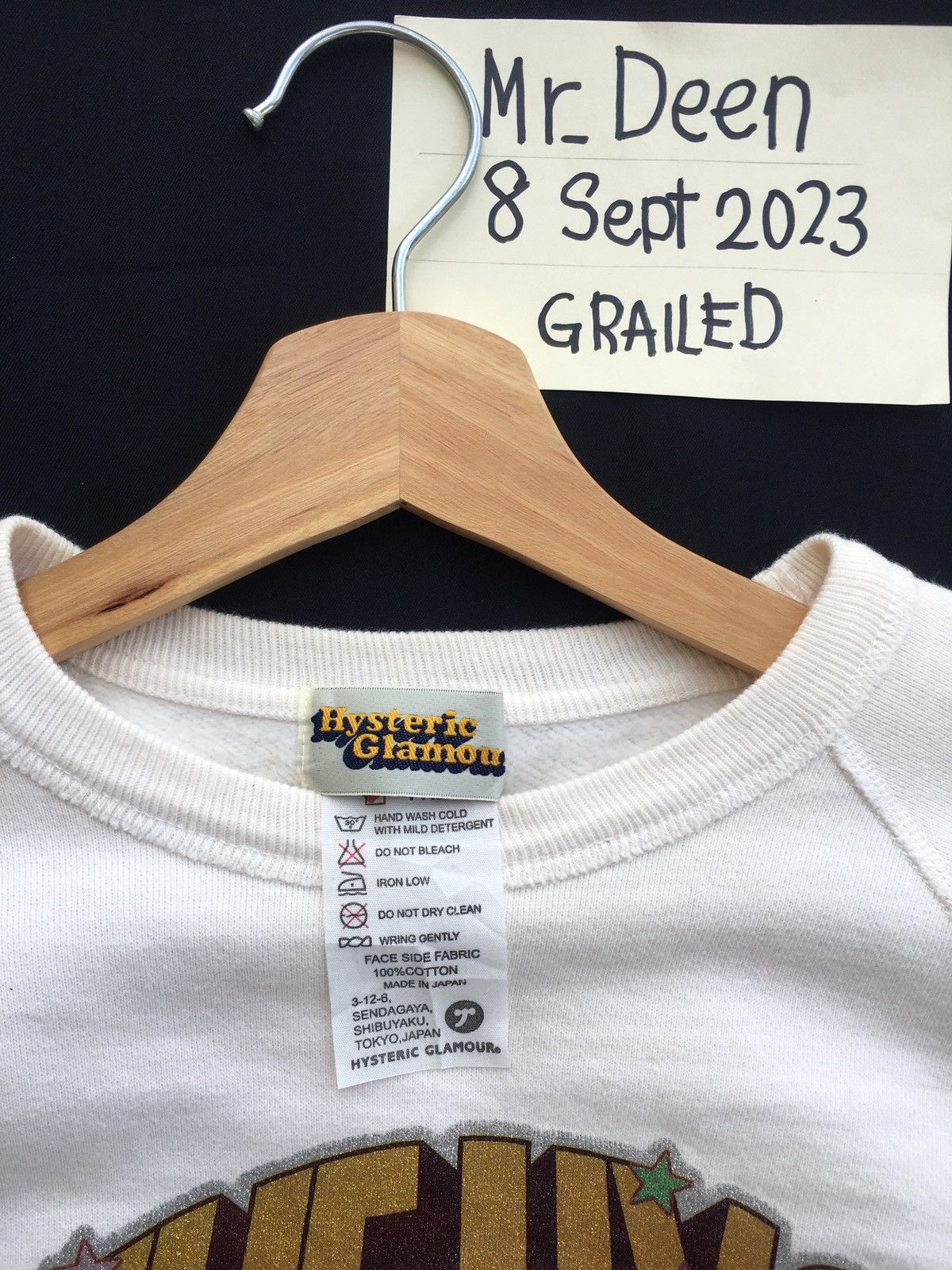 Hysteric Glamour Rare Hysteric Glamour THE HYS Spellout Sweatshirt Size US S / EU 44-46 / 1 - 9 Thumbnail