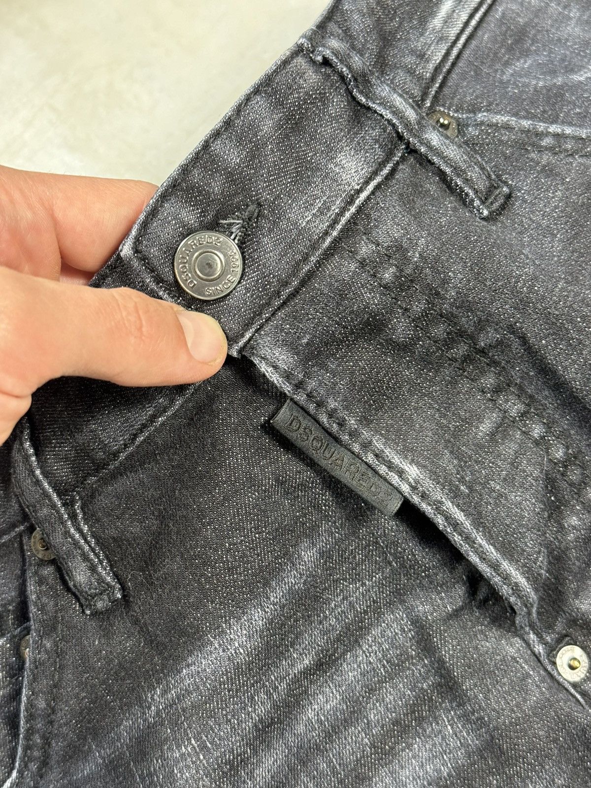 Dsquared2 Dsquared2 Cool Guy Jean Black Denim Jeans Size US 31 - 7 Thumbnail