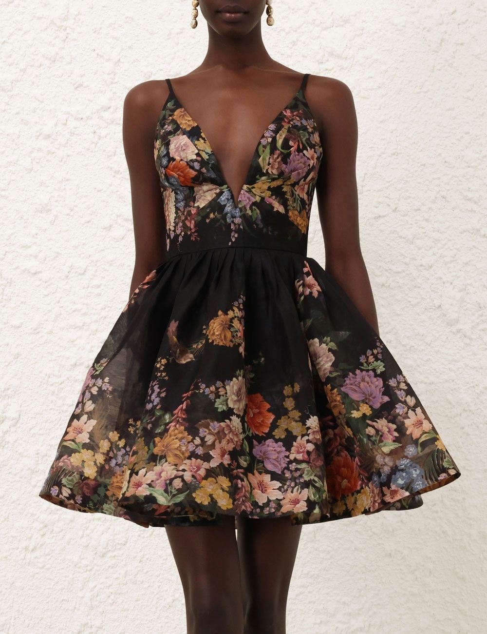 Zimmermann oc11z0825 Pavilion V Neck Mini Dress in Multicolor Size M / US 6-8 / IT 42-44 - 2 Thumbnail