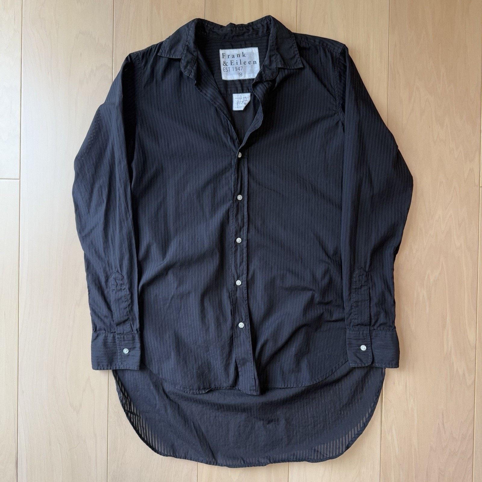 Frank & Eileen Frank & Eileen Shirt Medium Black Striped Greyson Button Up Size M / US 6-8 / IT 42-44 - 2 Thumbnail